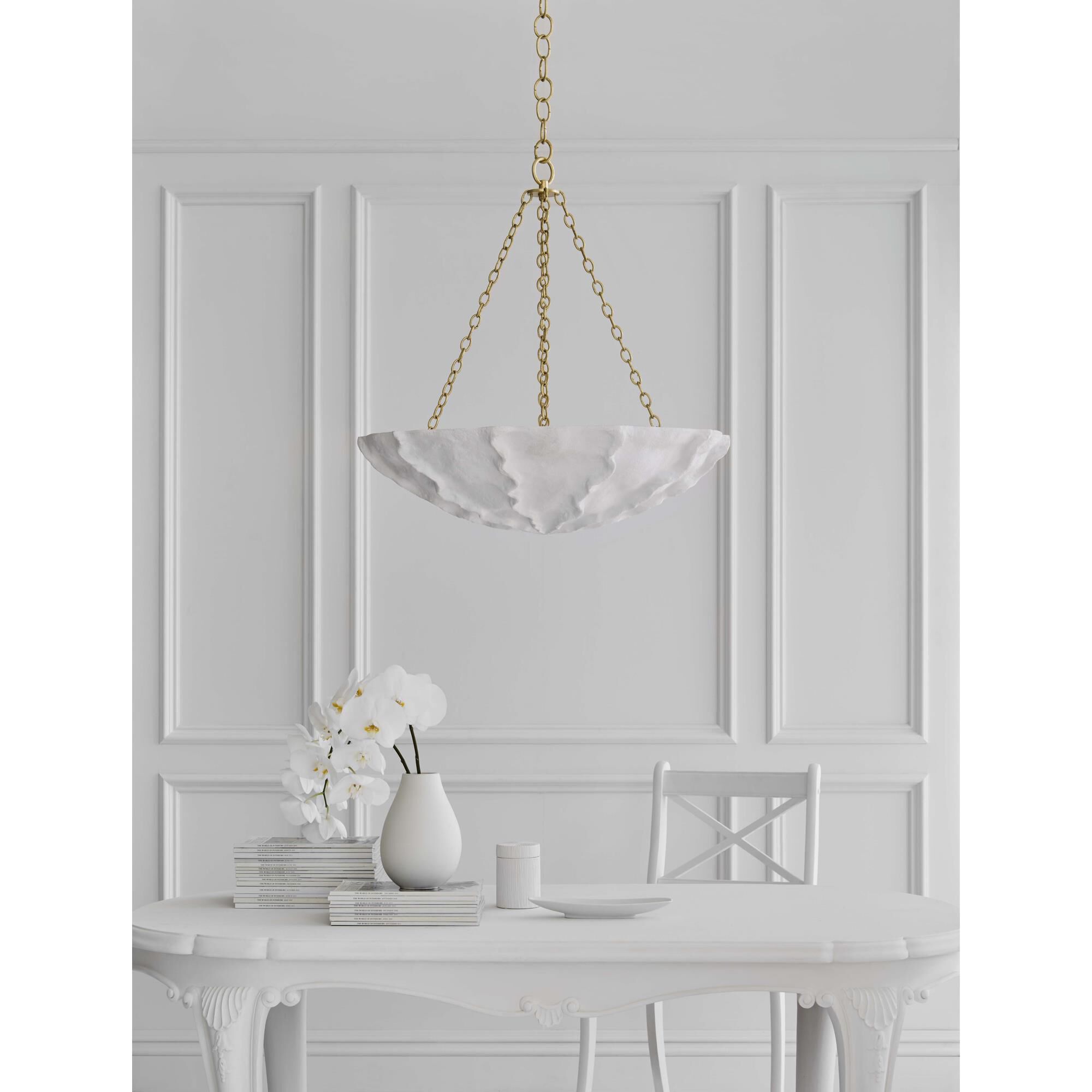 AERIN Benit 32 Inch 4 Light Chandelier by Visual Comfort Signature Collection