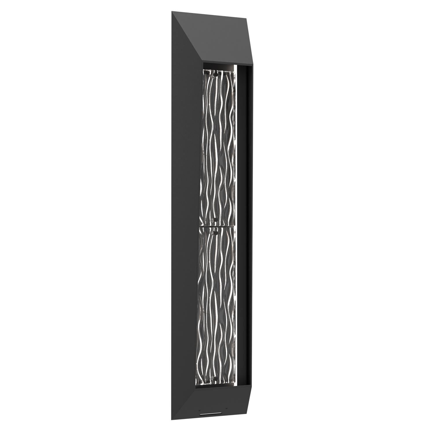 Shown in Textured Black finish and Tidal Cast Glass Motif accent