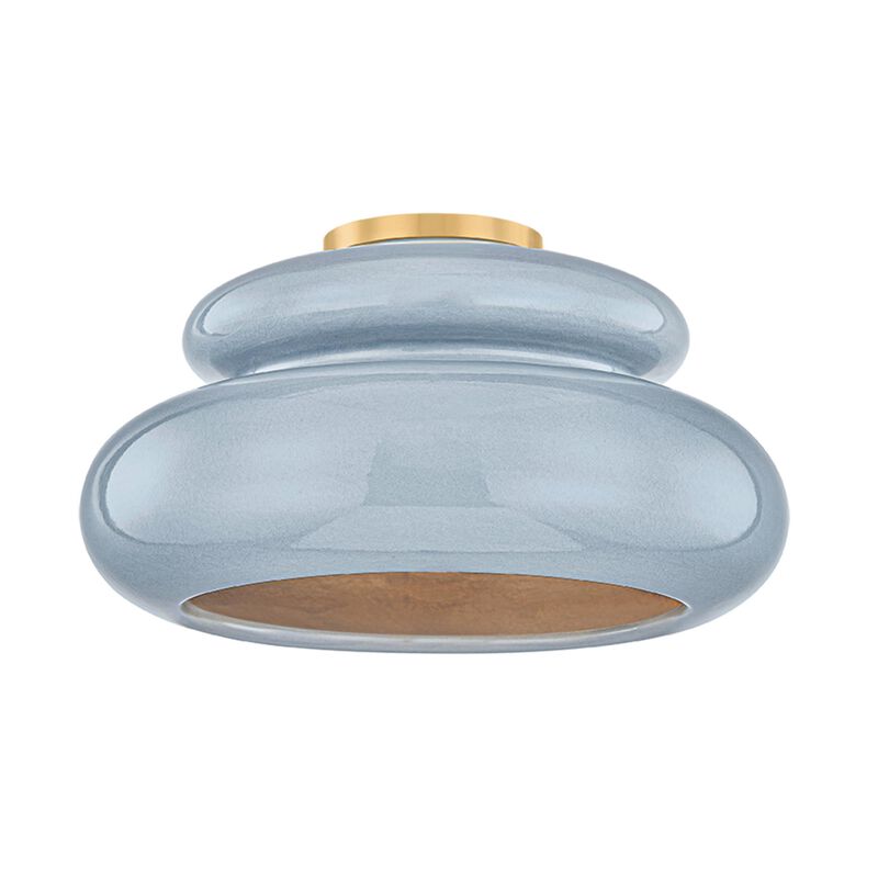 Hilary Matt Pia 16 Inch Semi Flush Mount by Mitzi