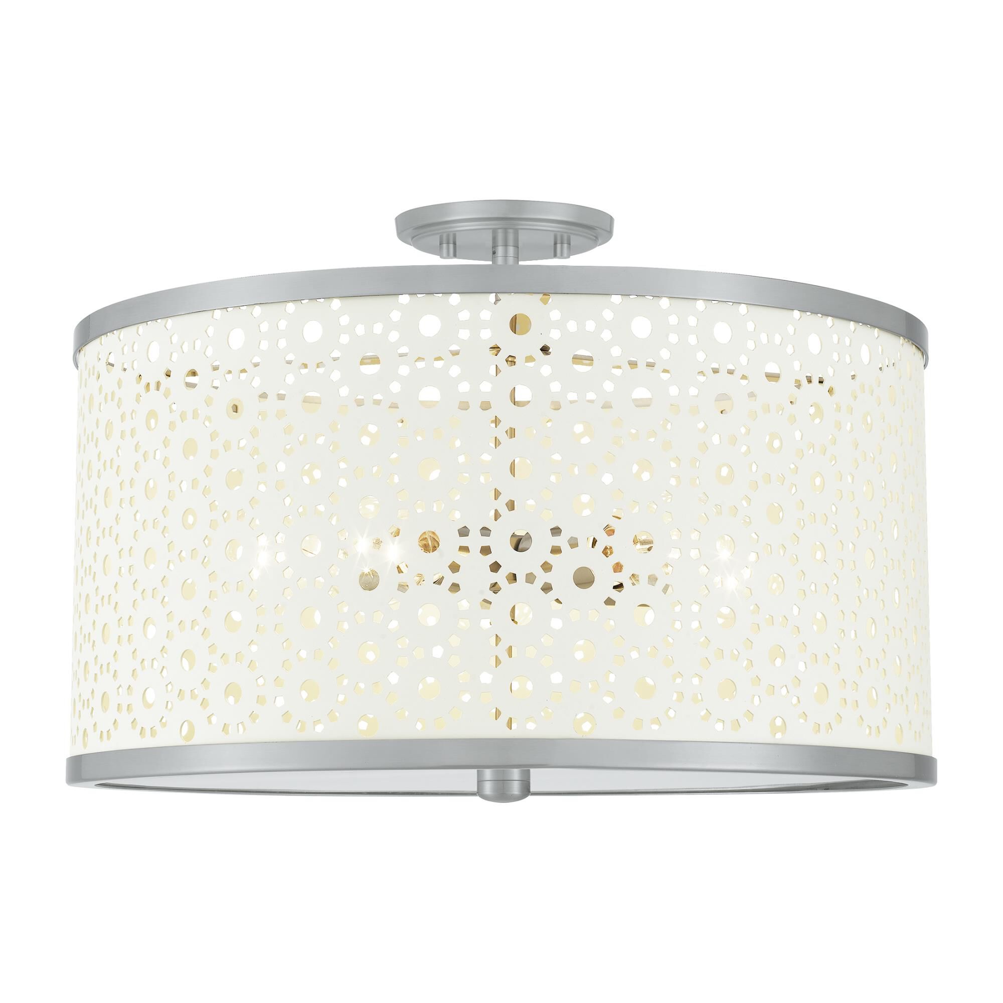 Emmeline 19 Inch 5 Light Semi Flush Mount by Quoizel
