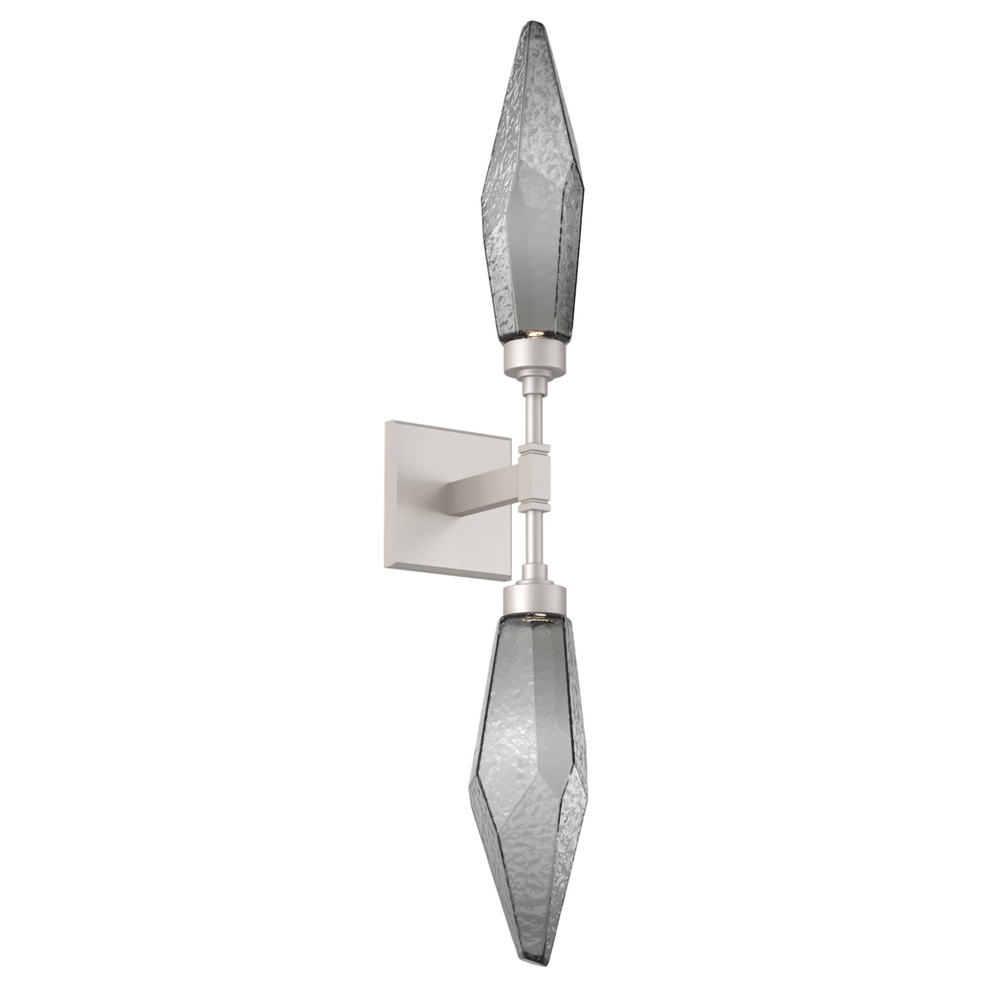 Shown in Beige Silver finish and Chilled Blown And Smoke glass