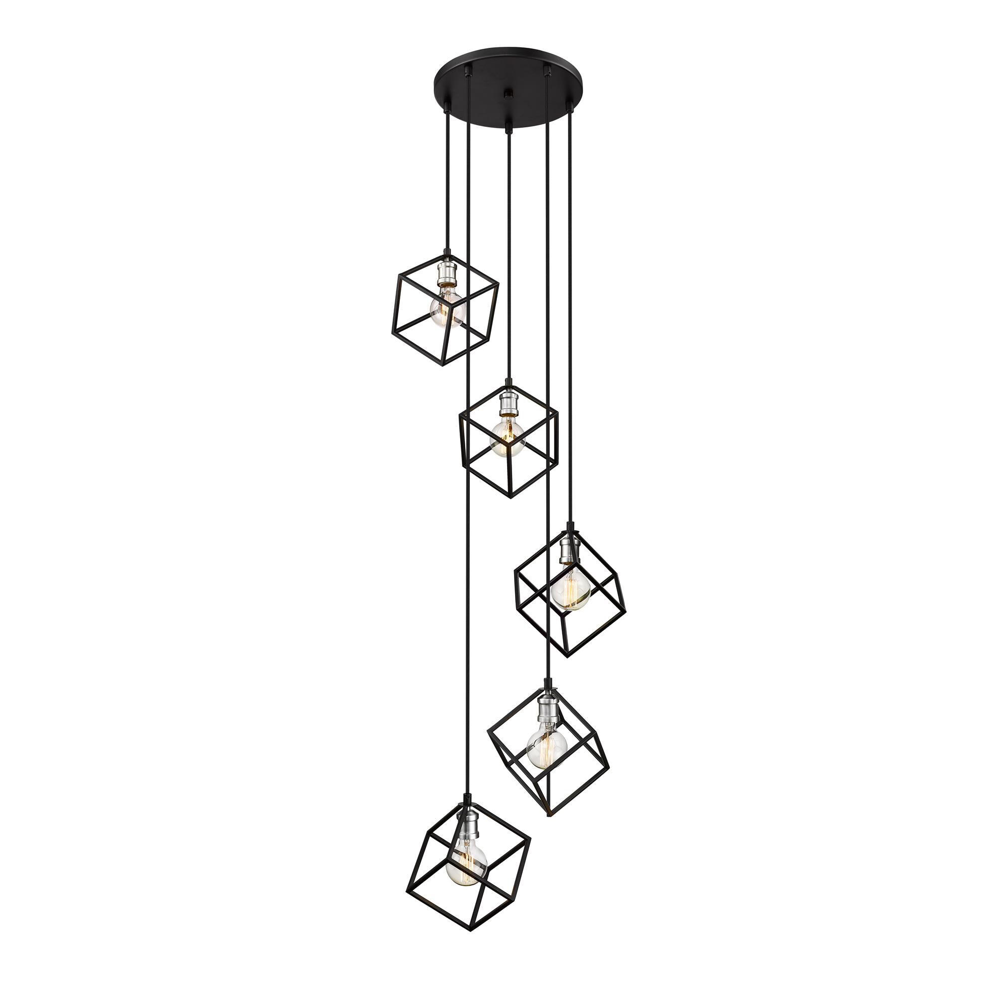 Vertical 20 Inch 5 Light Mini Chandelier by Z-Lite