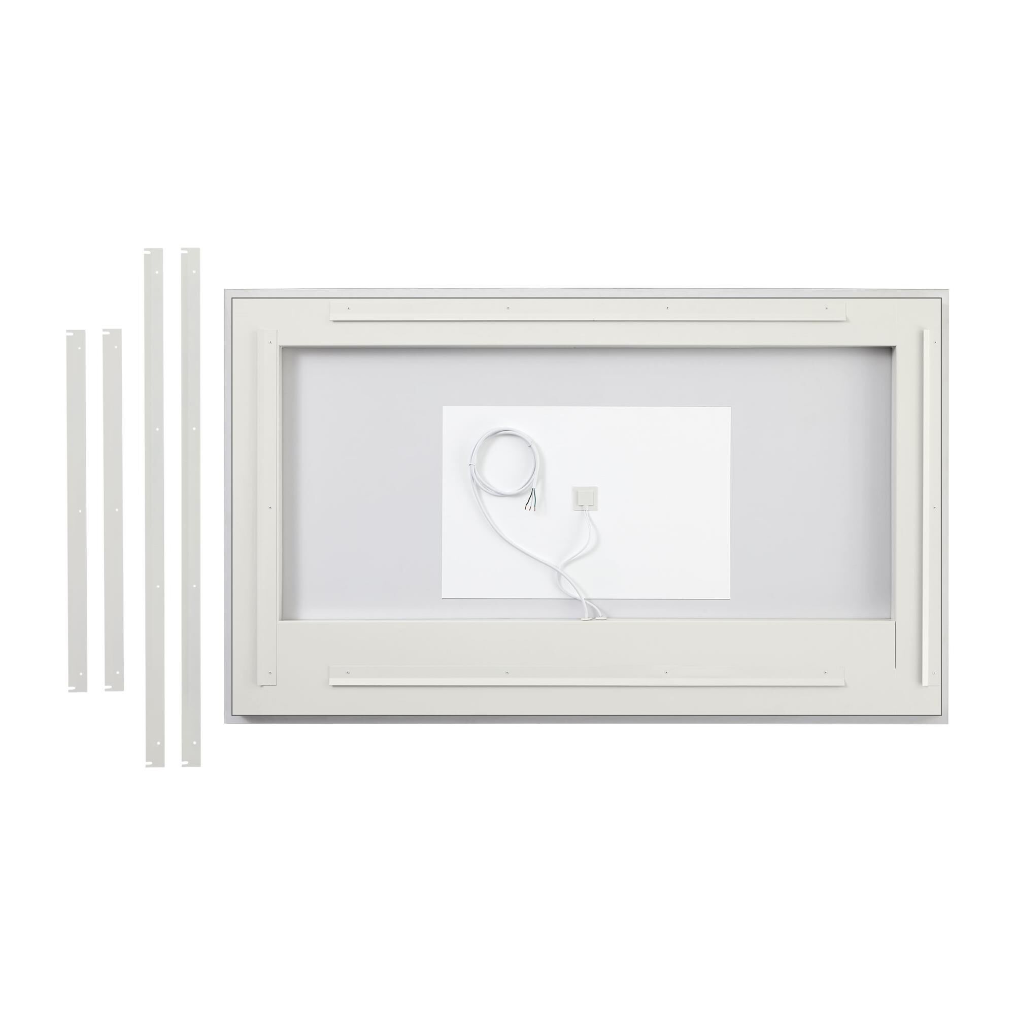 Shown in Might Bright White finish and Mirror Glass shade