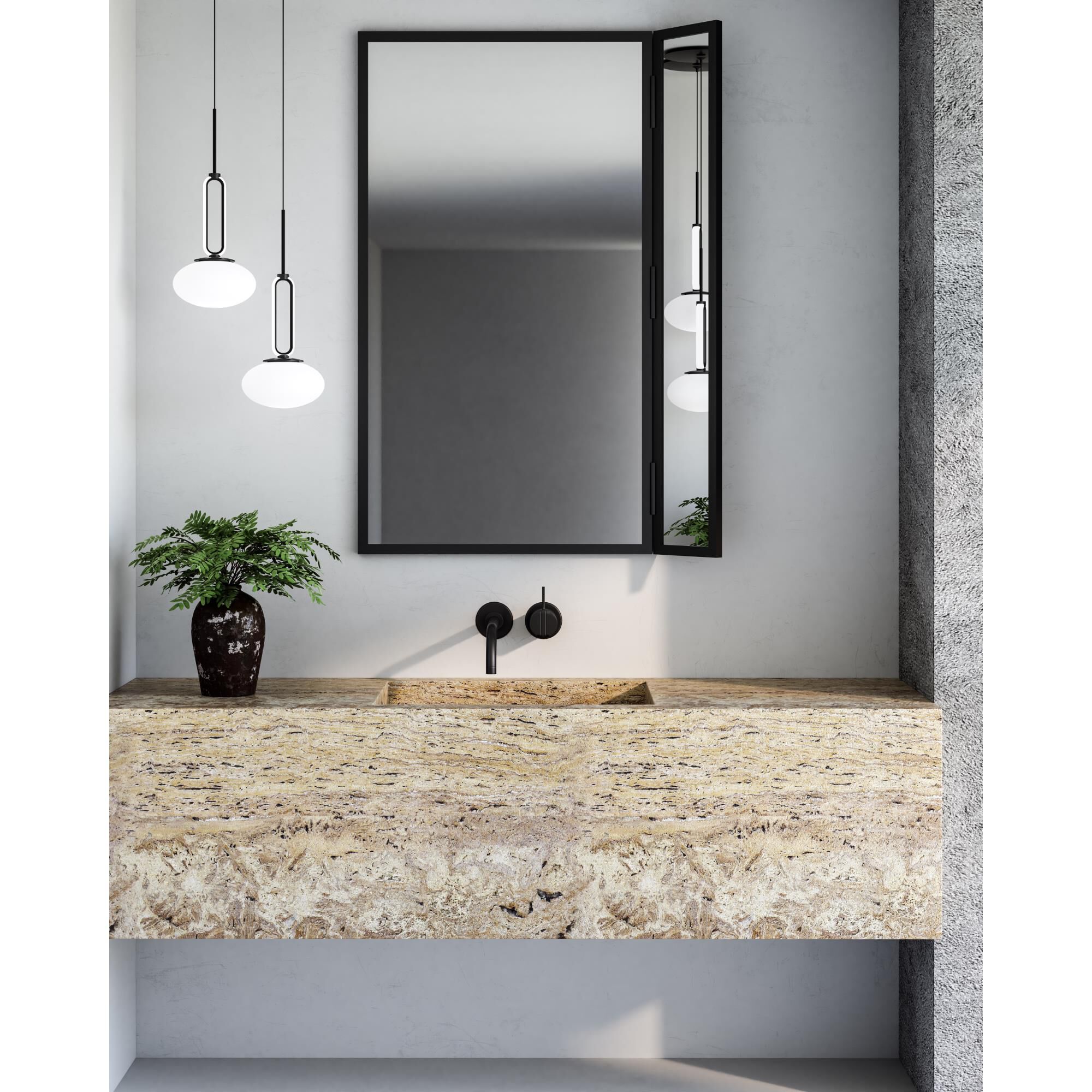 Shown in Black finish