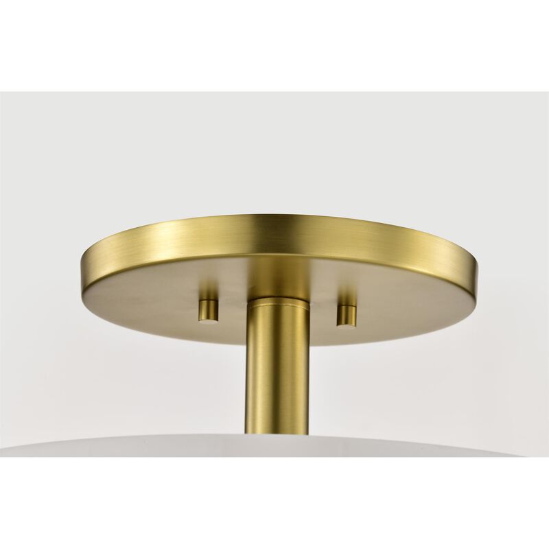 Lune 16 Inch Semi Flush Mount by Nuvo Lighting