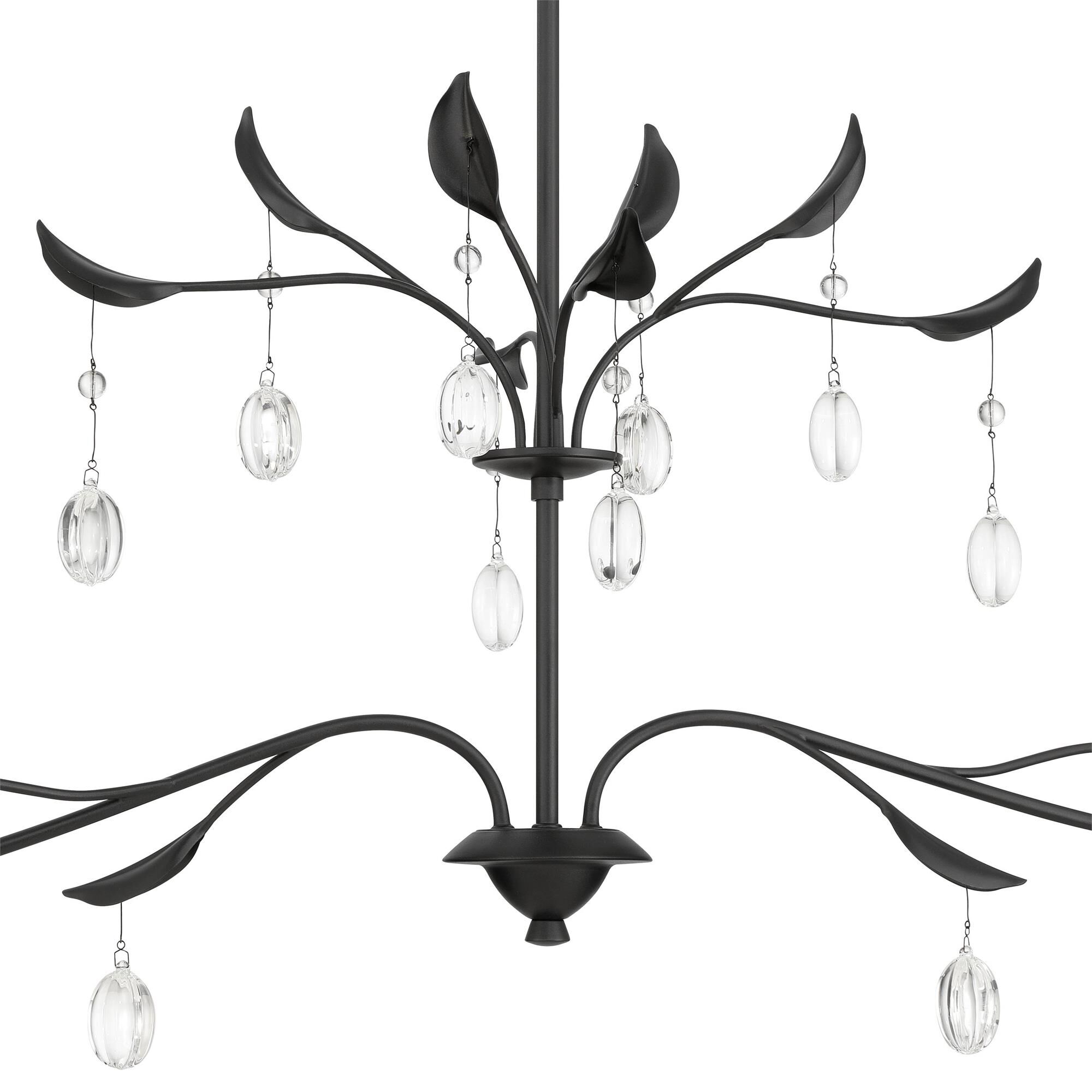 Shown in Textured Black finish and White shade