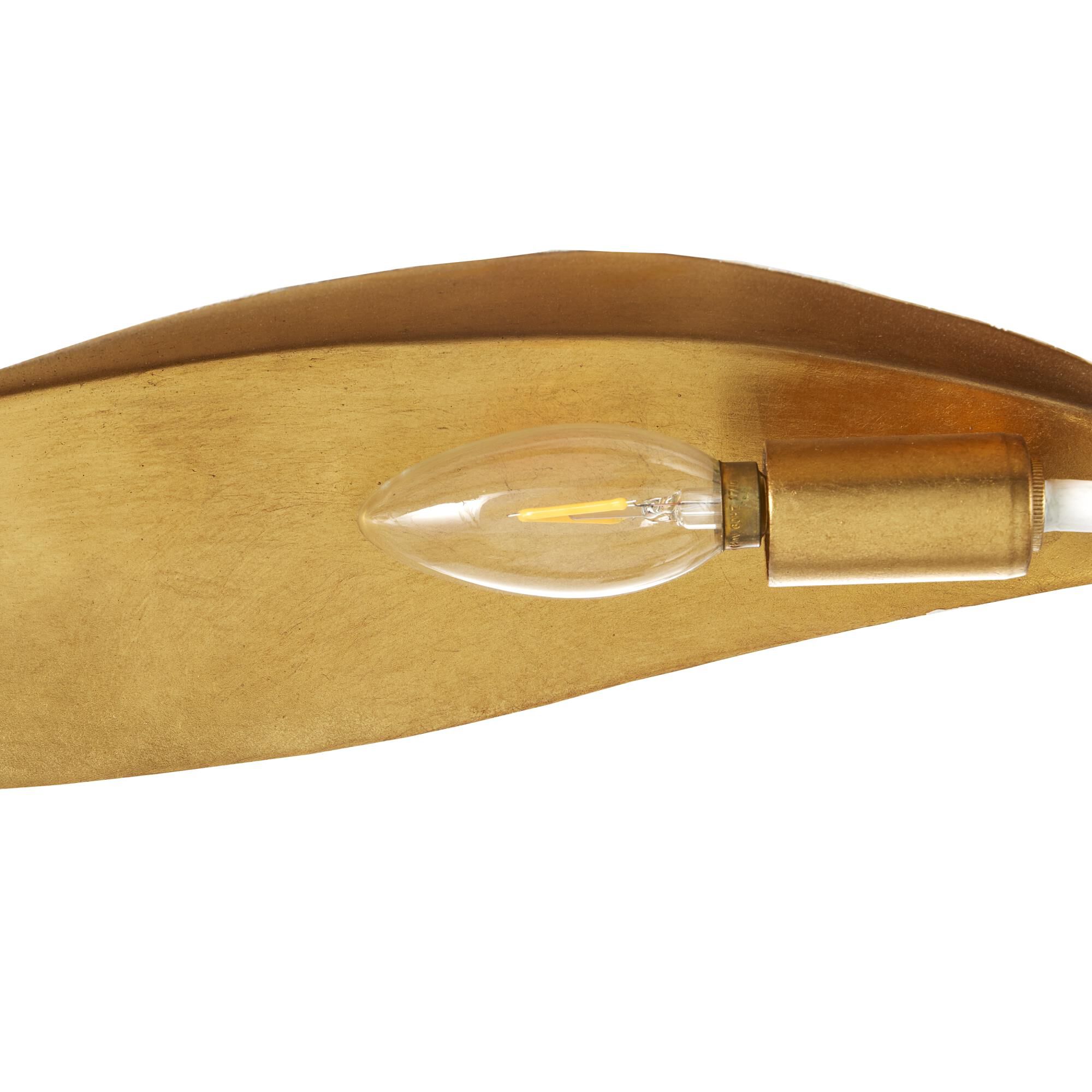 Shown in Gesso White, Contemporary Gold Leaf finish