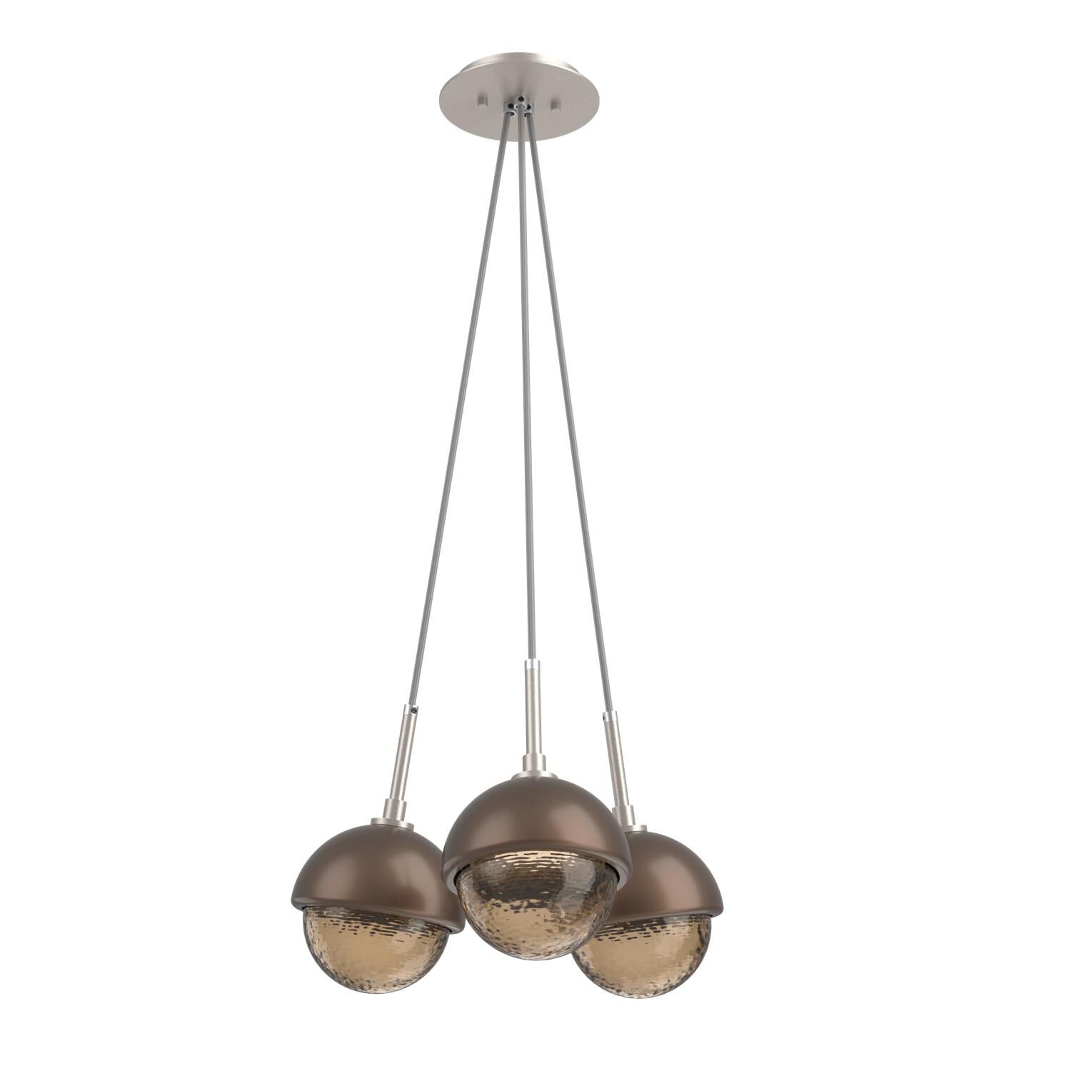 Levi Wilson Cabochon 13 Inch Multi Pendant Light by Hammerton Studio