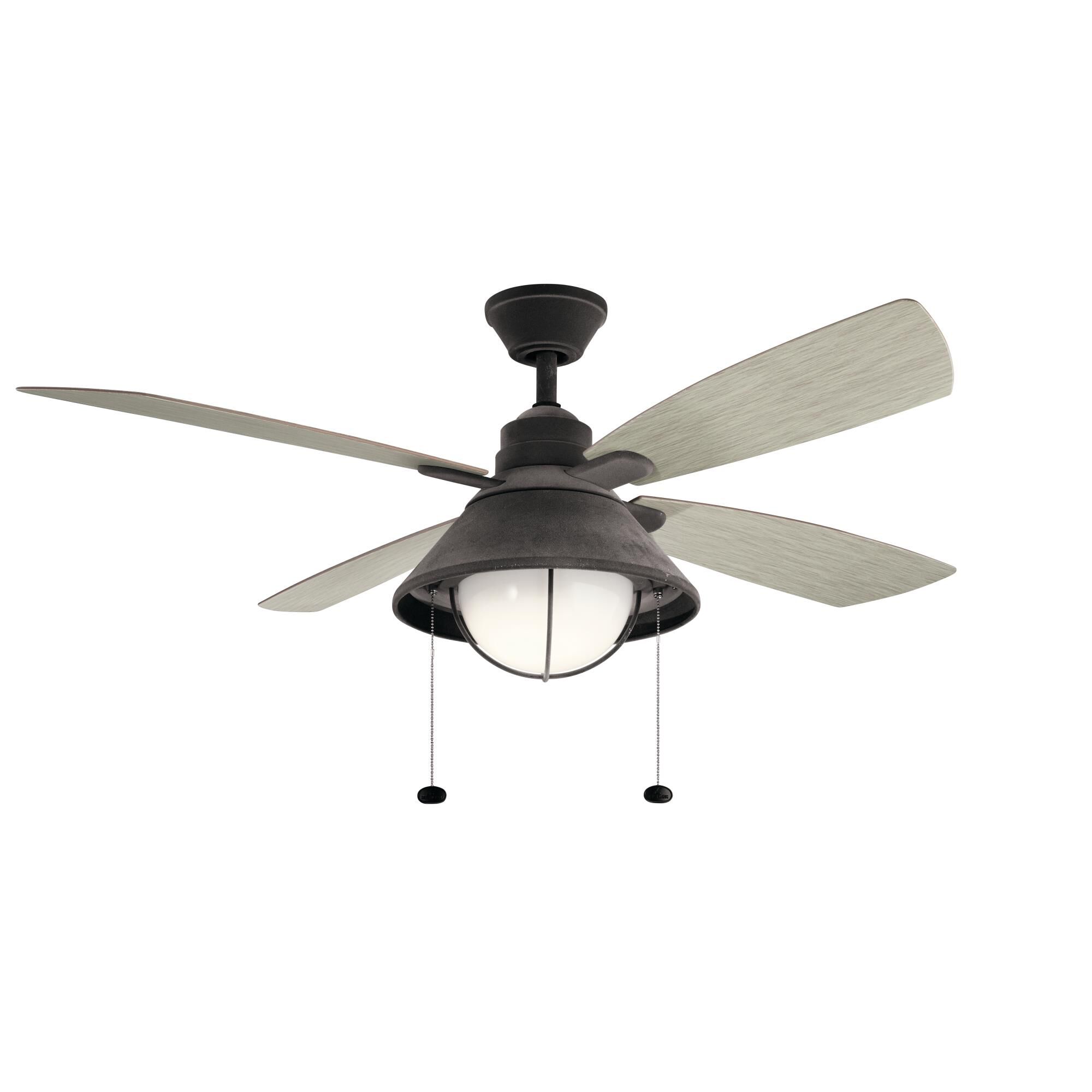 Seaside Outdoor Rated 54 Inch Ceiling Fan with Light Kit by Kichler Lighting