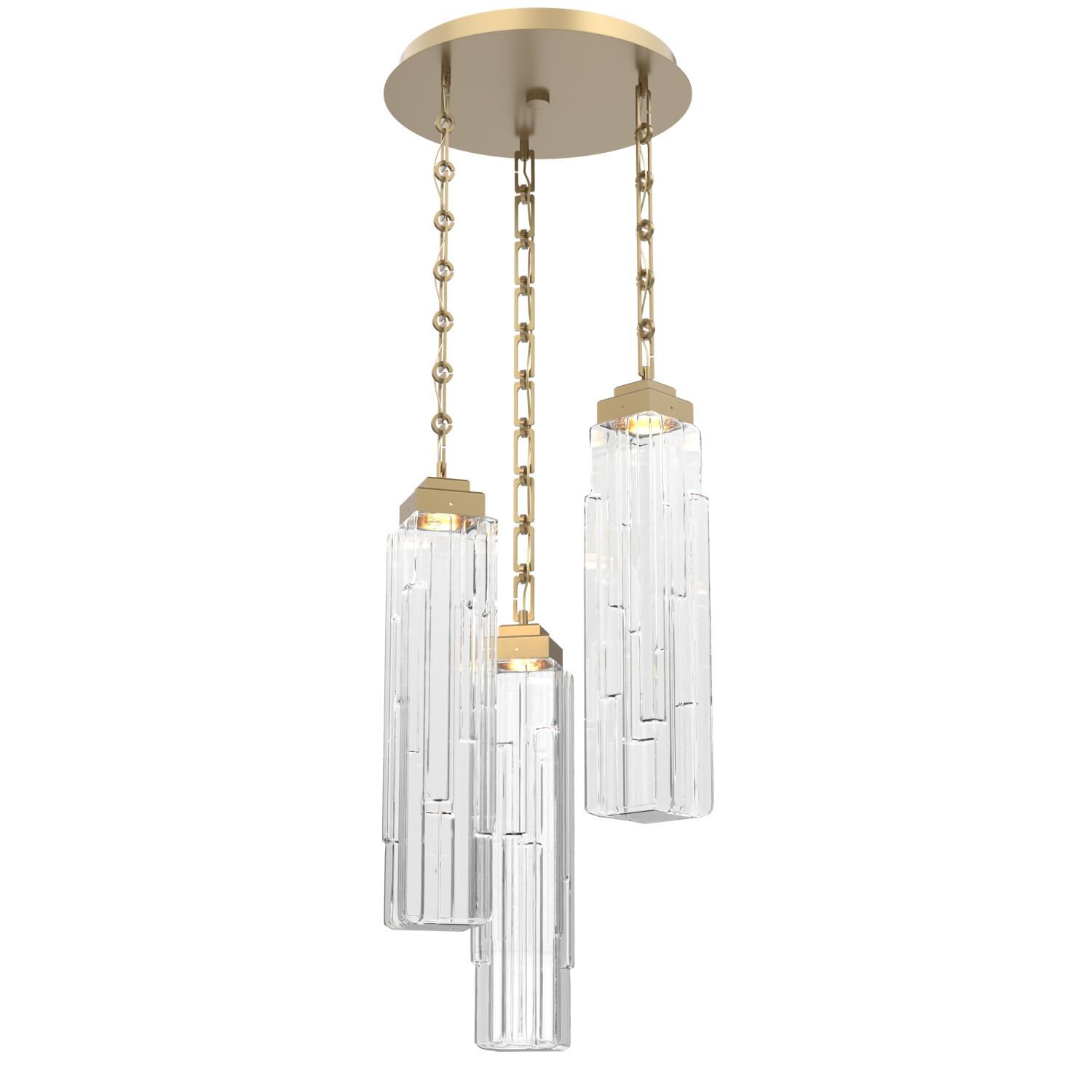 Levi Wilson Ledgestone 18 Inch Multi Light Pendant by Hammerton Studio