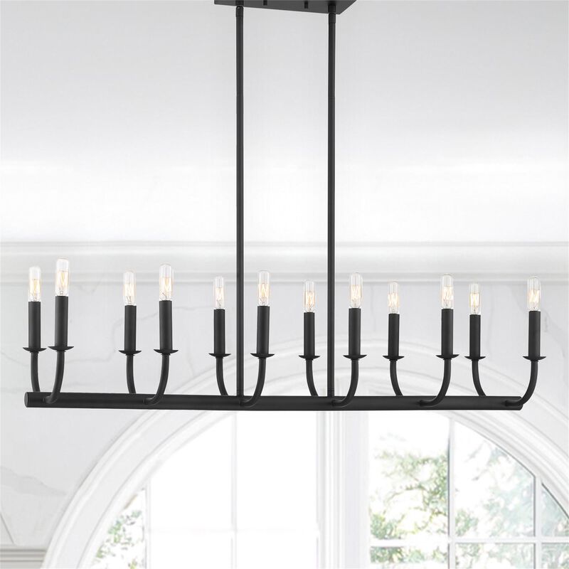 Bailey Medium Linear Chandelier by Crystorama