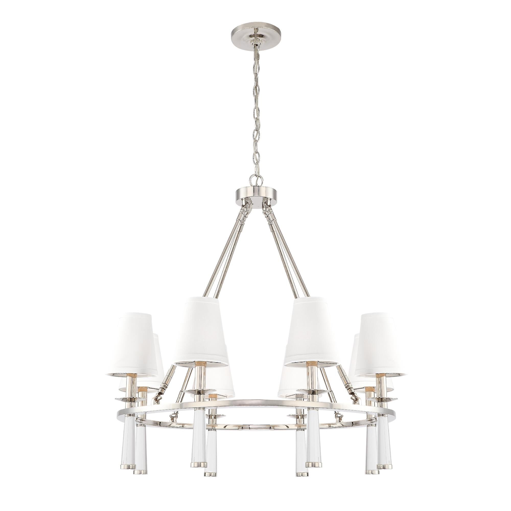 Baxter 31 Inch 8 Light Chandelier by Crystorama