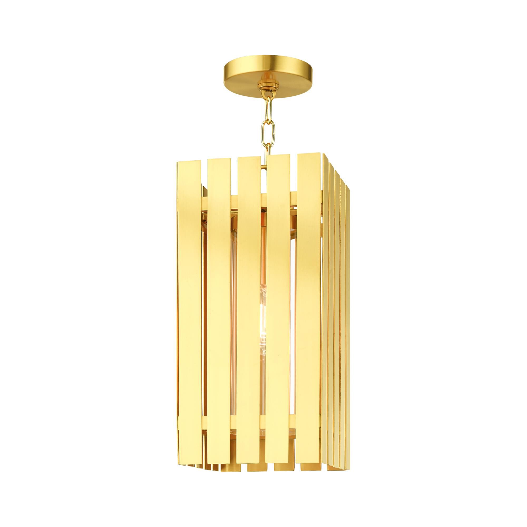 Shown in Satin Brass finish and Clear glass and Clear Glass shade