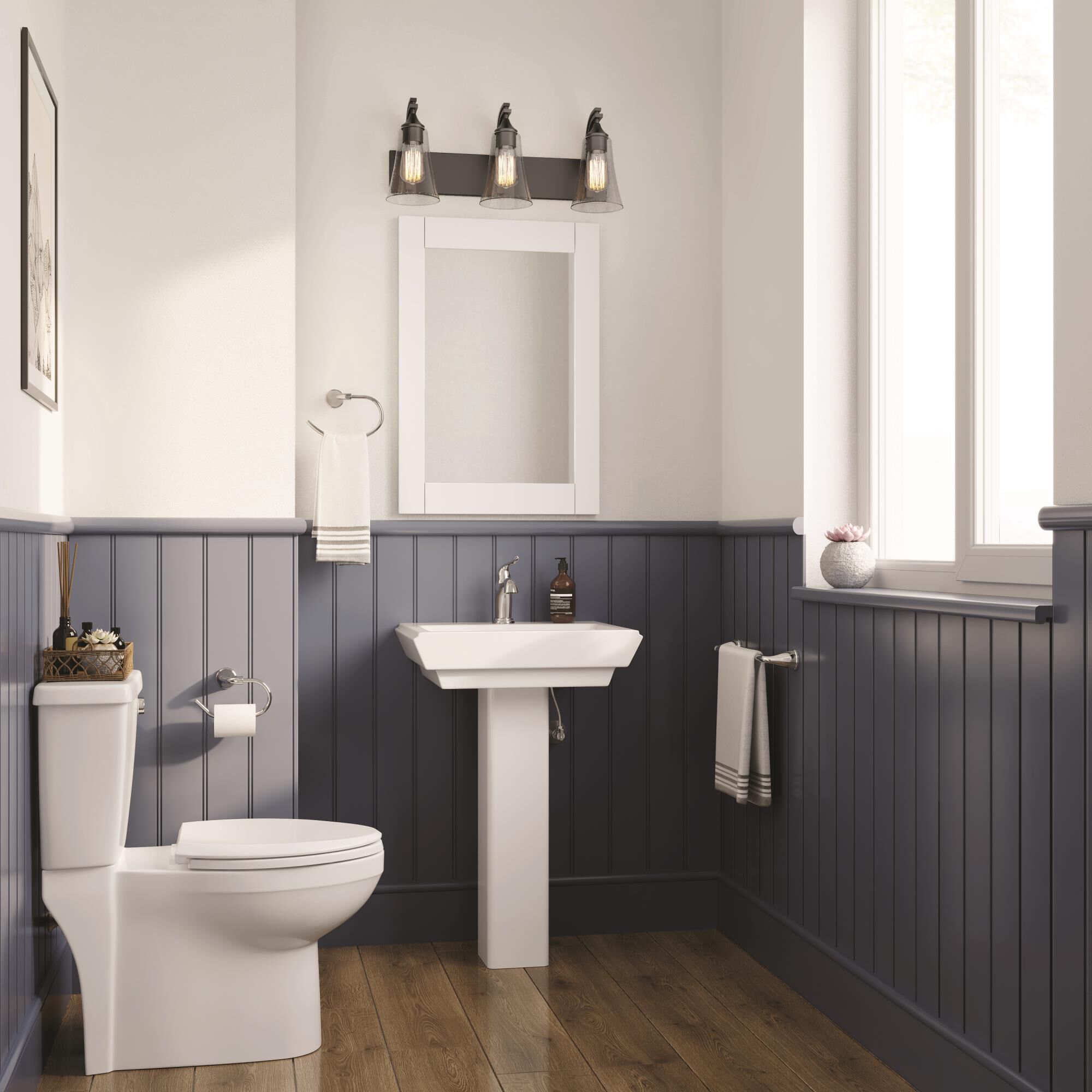 Natalie 24 Inch 3 Light Bath Vanity Light by Millennium Lighting