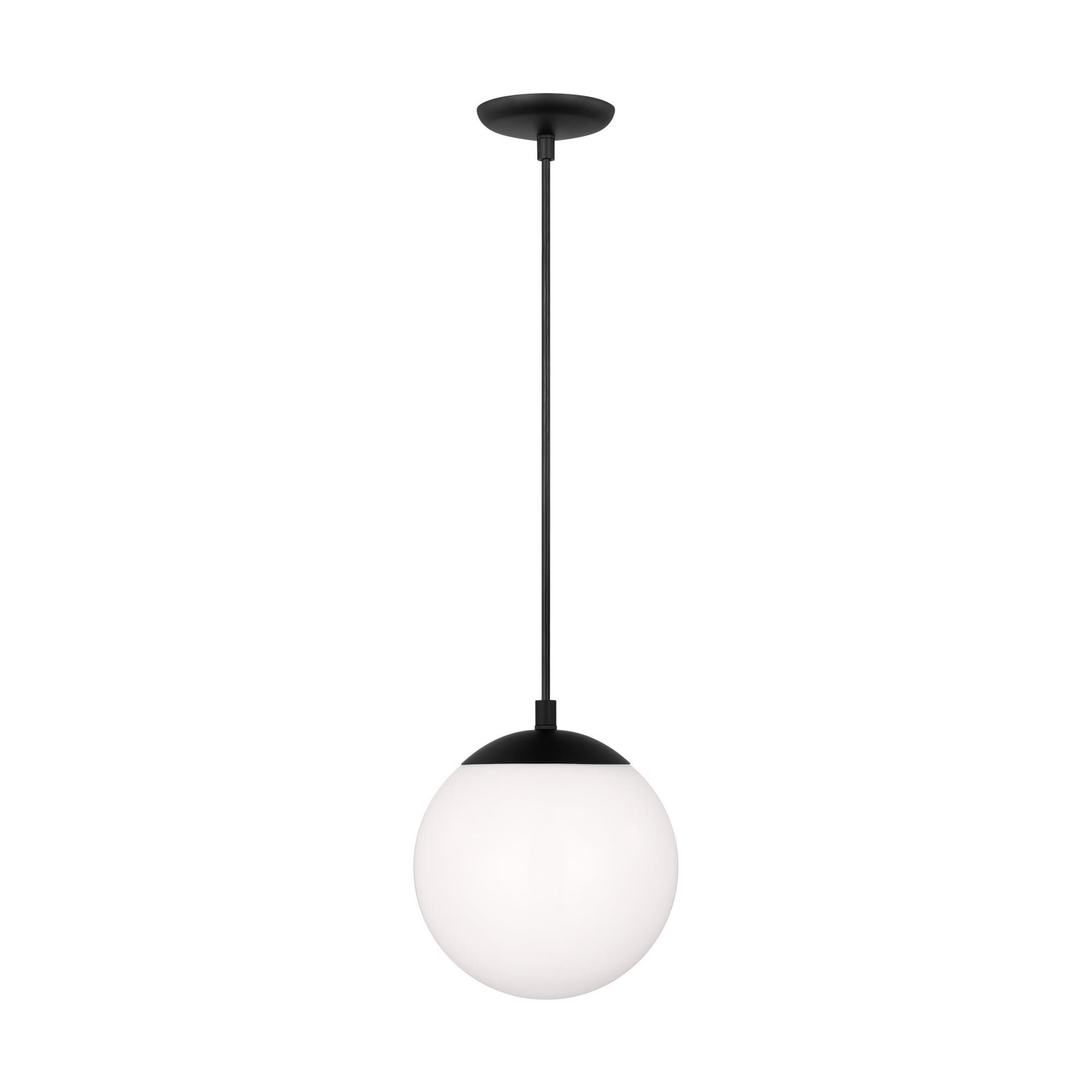 Shown in Midnight Black finish and White glass