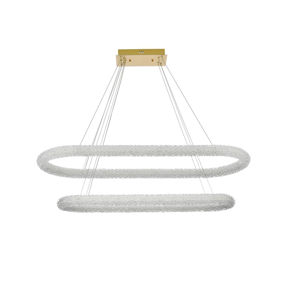 Shown in Satin Gold finish and Clear Royal Cut crystal