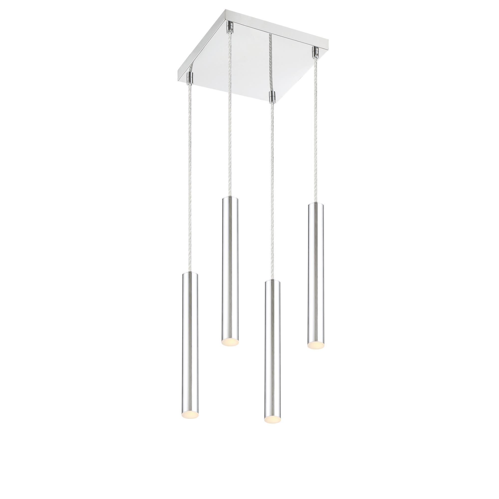 Shown in Chrome finish and Steel glass and Steel shade