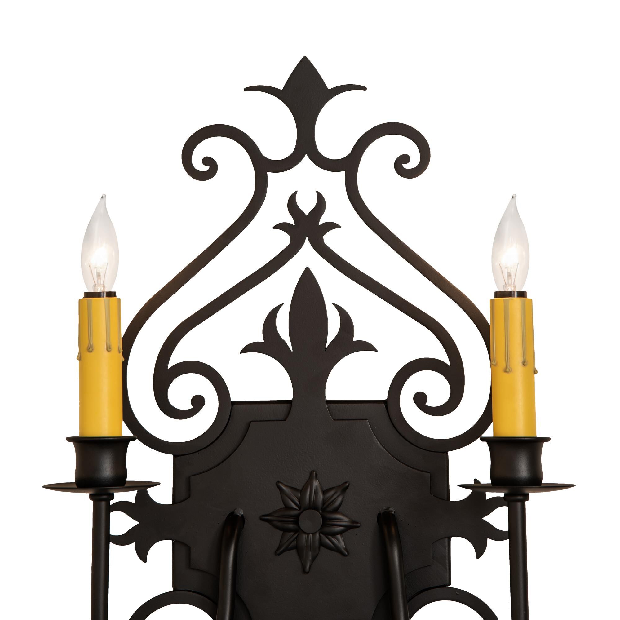 Louisa 21 Inch Tall 2 Light Outdoor Wall Light by Meyda Lighting