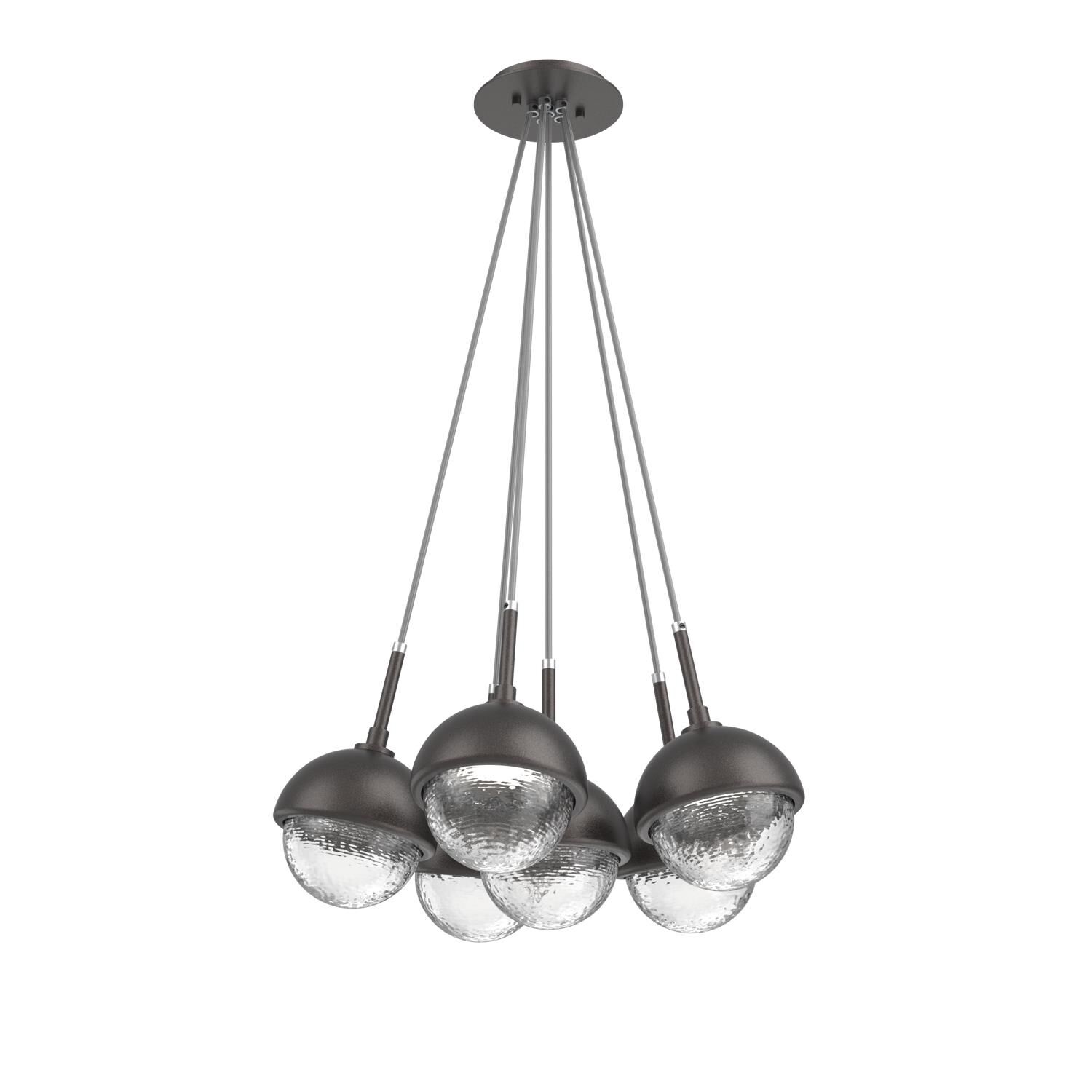 Levi Wilson Cabochon 19 Inch Multi Pendant Light by Hammerton Studio