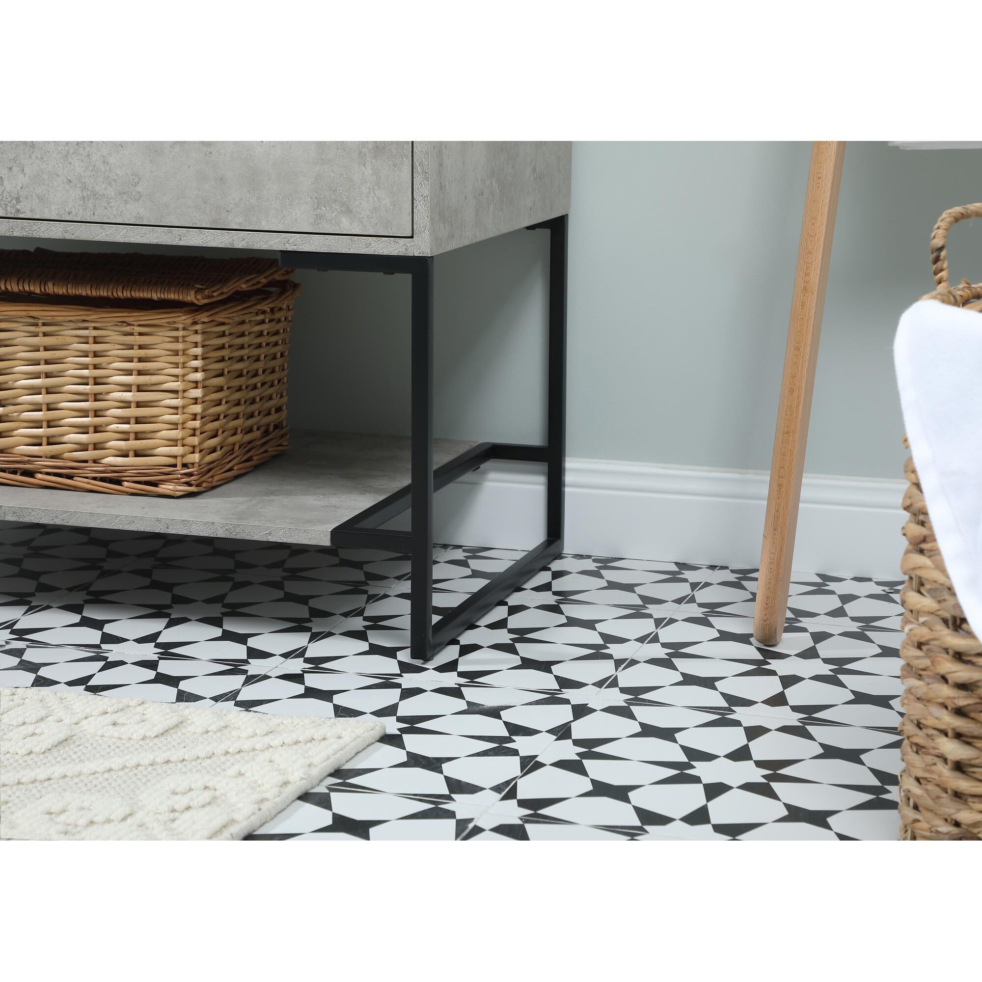 Shown in Concrete Grey finish