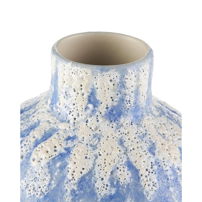 Paros Blue Vase Set of 4 Vase-Urn by Currey and Company