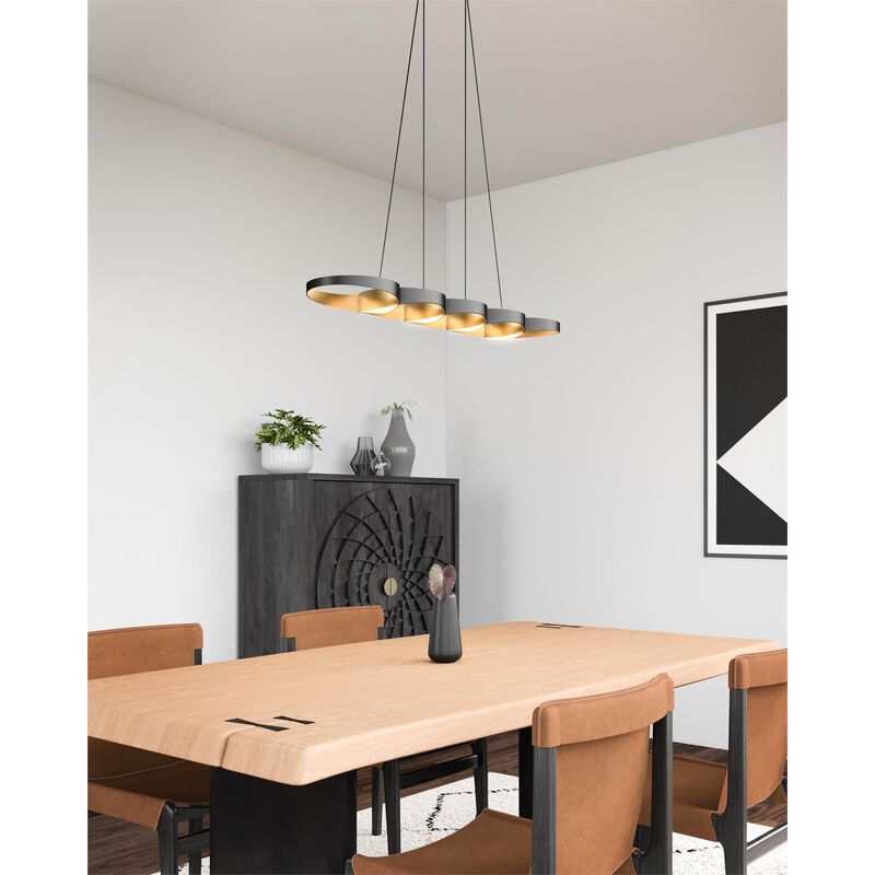 Ryan Pauly Maestro 38 Inch Linear Suspension Light by Kuzco Lighting