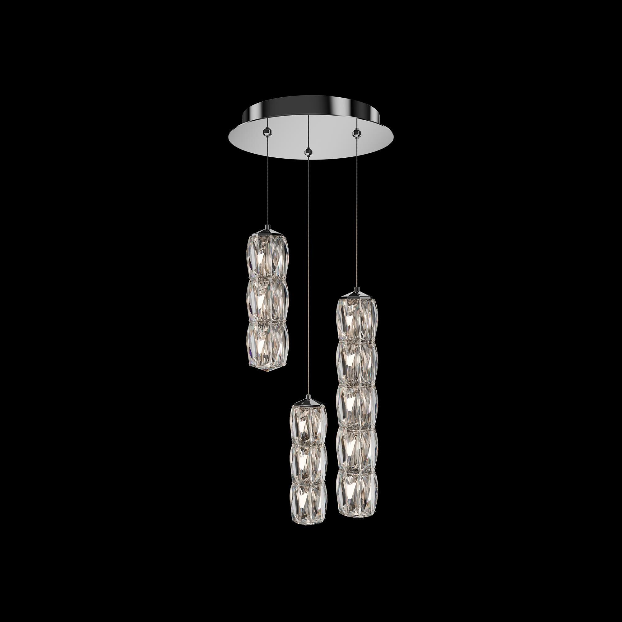 Shown in Stainless Steel finish and Clear Radiance crystal