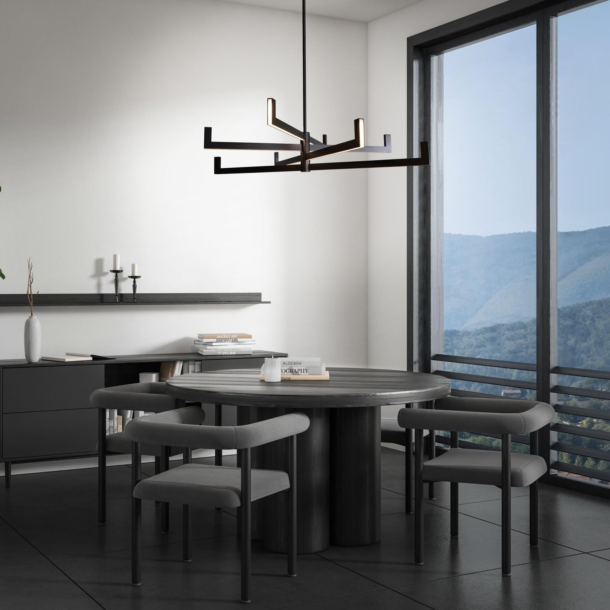 Shown in Black finish