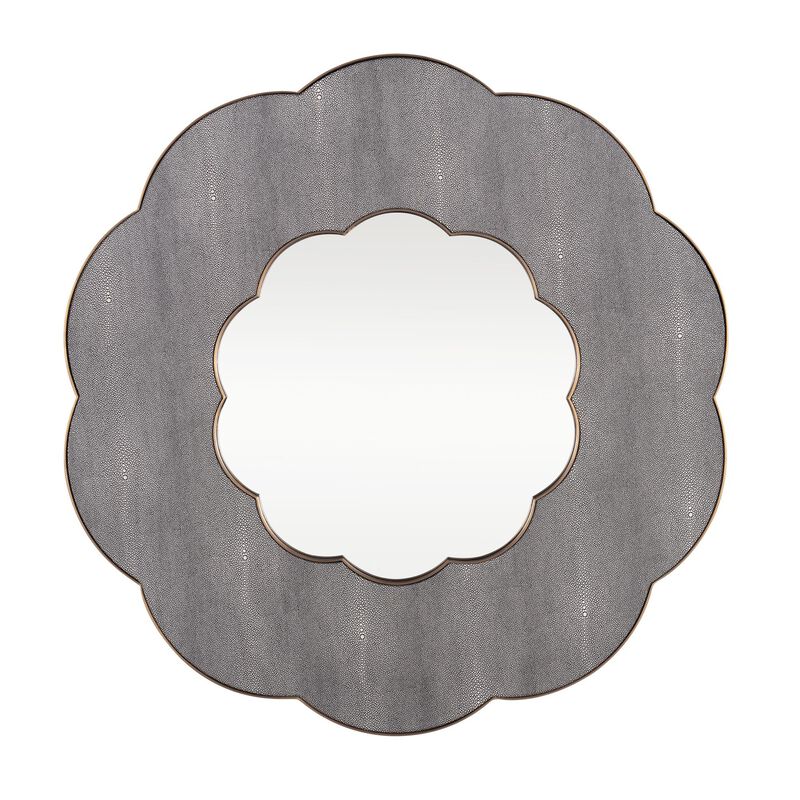 Tamara Day Scallop 36 Inch Decorative Mirror by Varaluz