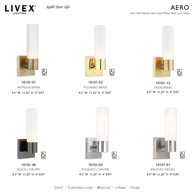 Livex Lighting Aero 11 Inch Wall Sconce