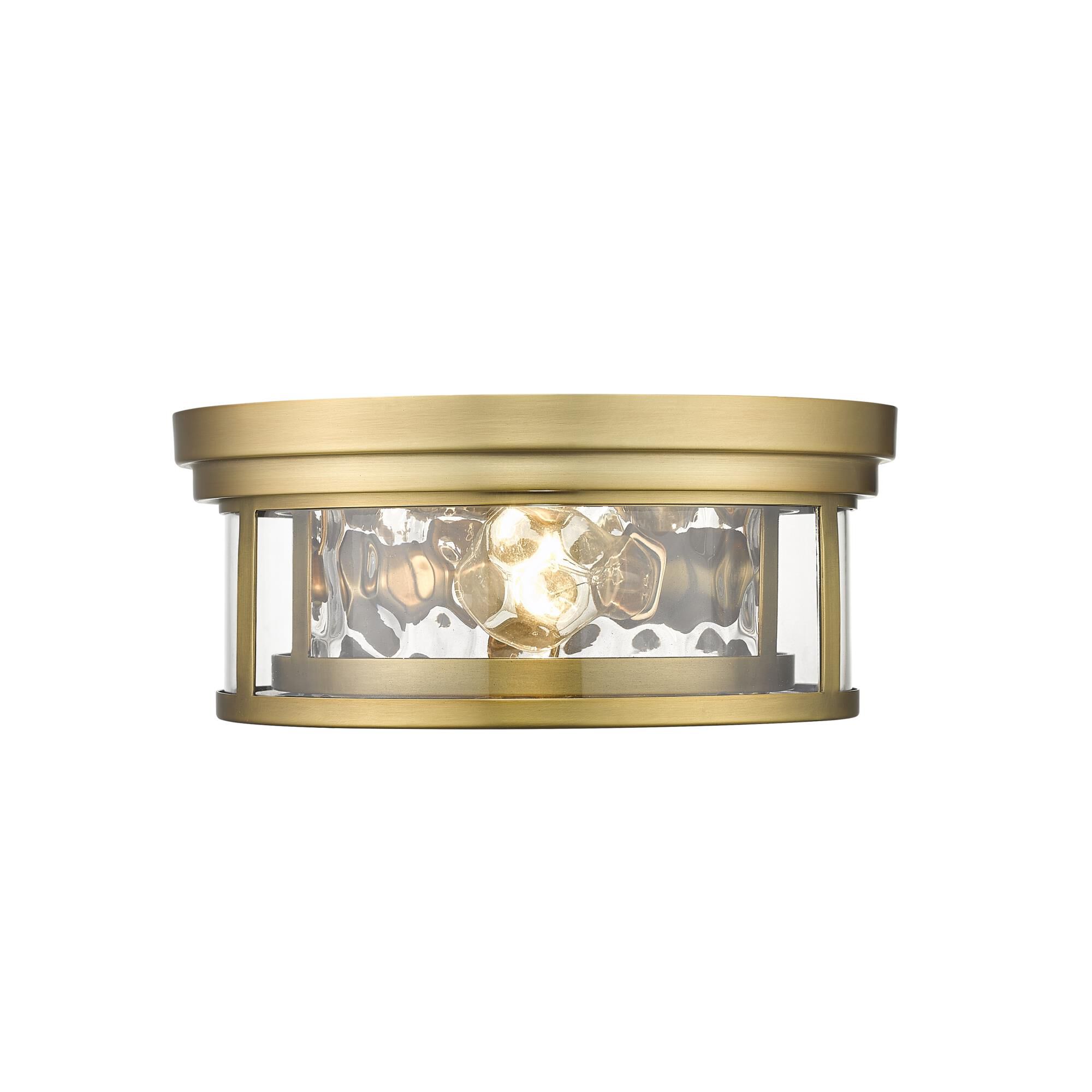 Shown in Rubbed Brass finish and Glass shade
