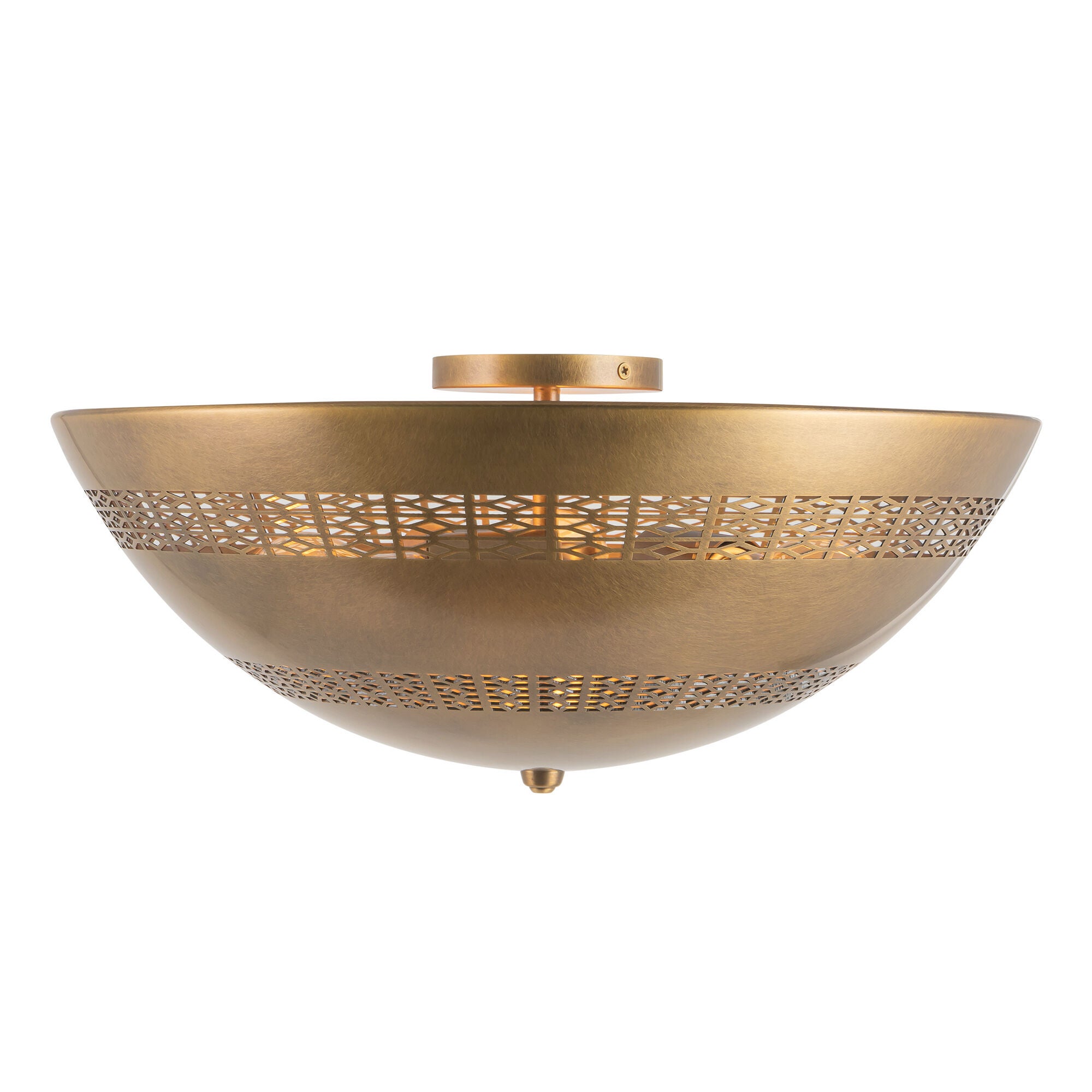 Peyton Fox Overland 18 Inch Semi Flush Mount,