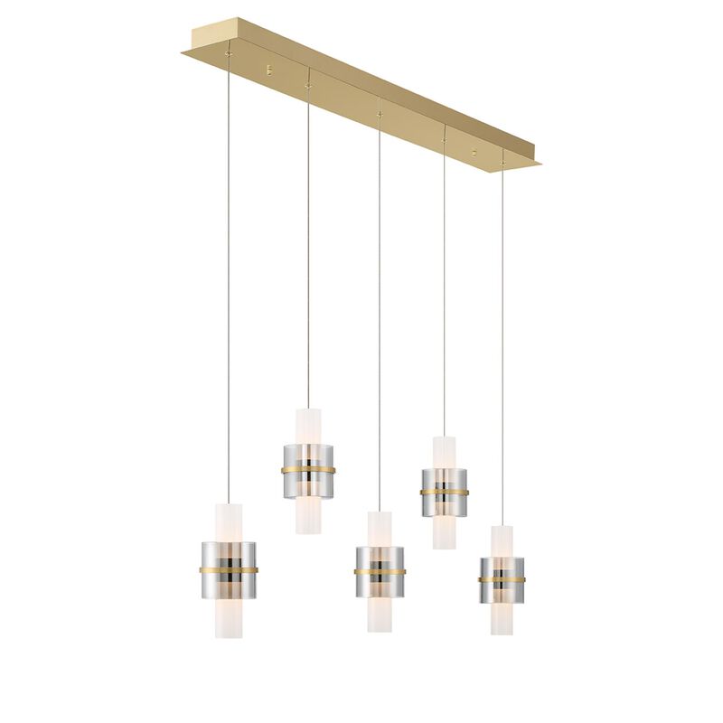 Rola 40 Inch 10 Light LED Linear Suspension Light by Eurofase Lighting