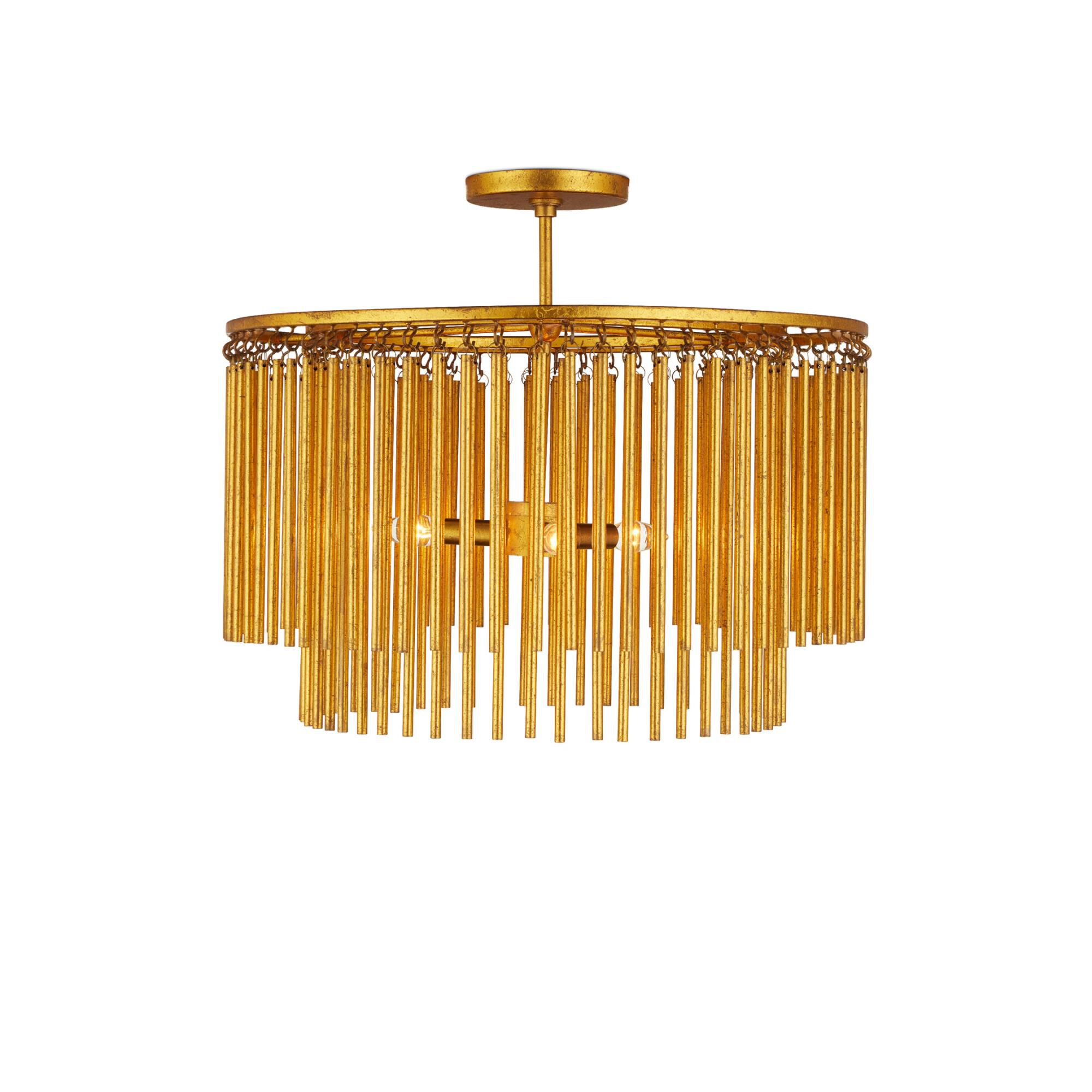 Mantra 24 Inch Semi Flush Mount by Currey and Company