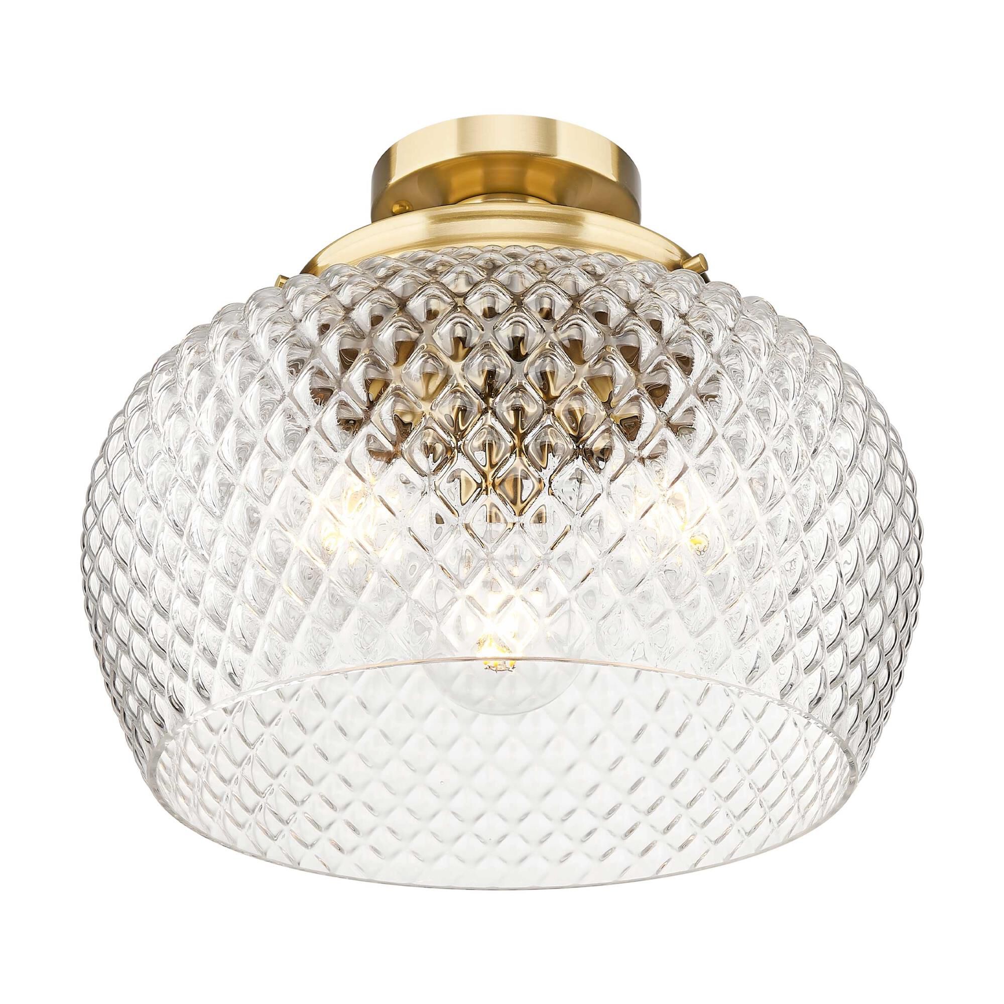 Adeline 14 Inch Semi Flush Mount by Golden Lighting