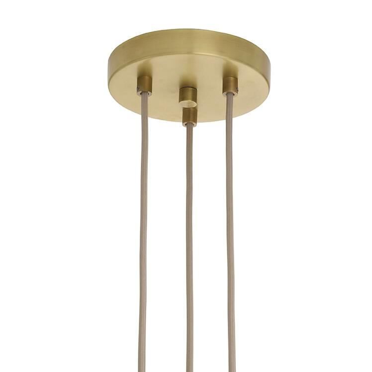Shown in Smoke Luster and Antique Brass finish