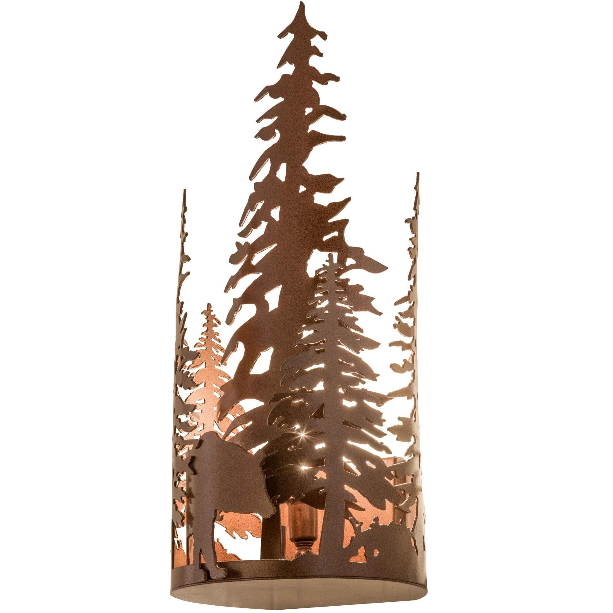 Bear Through The Trees 18 Inch Wall Sconce by Meyda Lighting