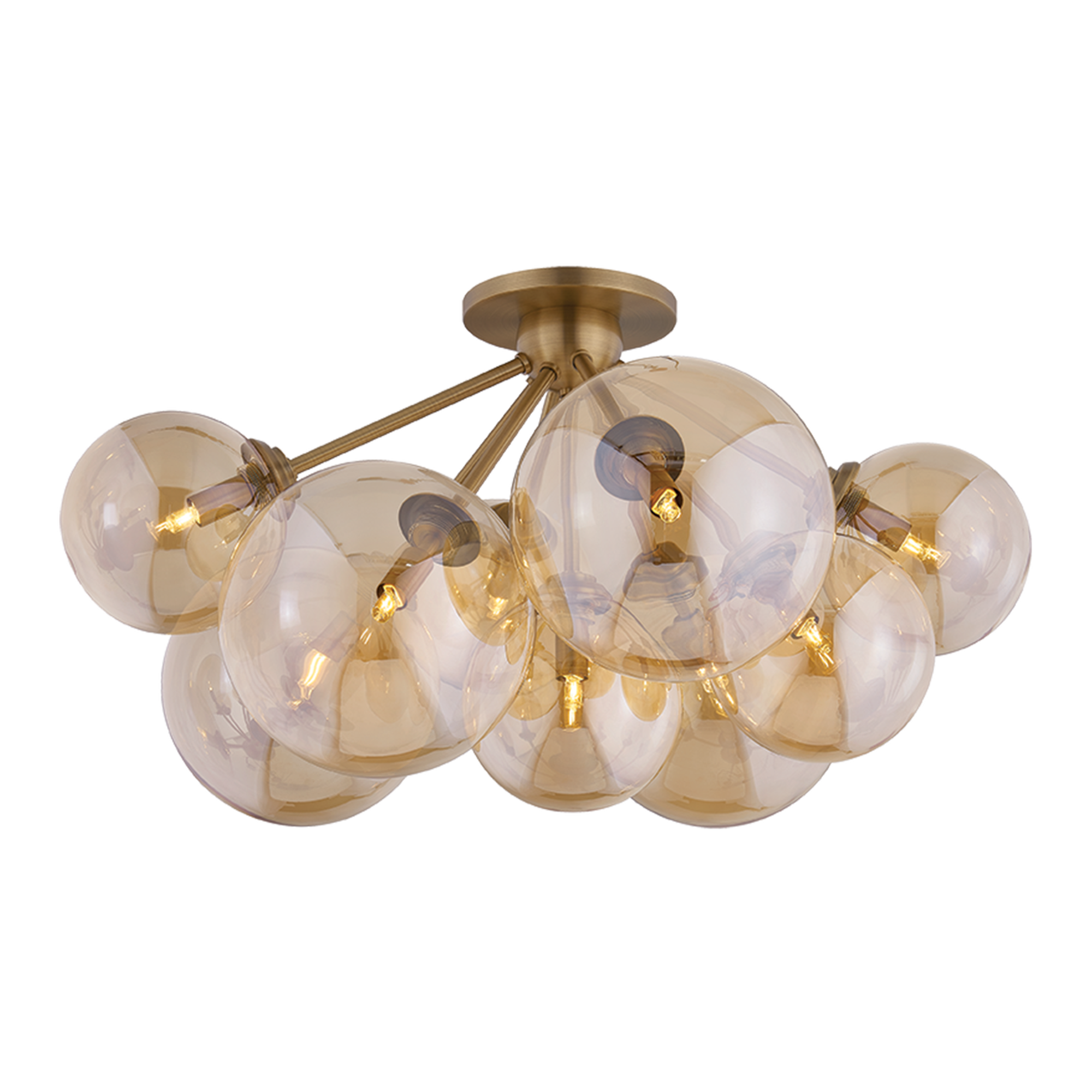 Santee 28 Inch Semi Flush Mount,