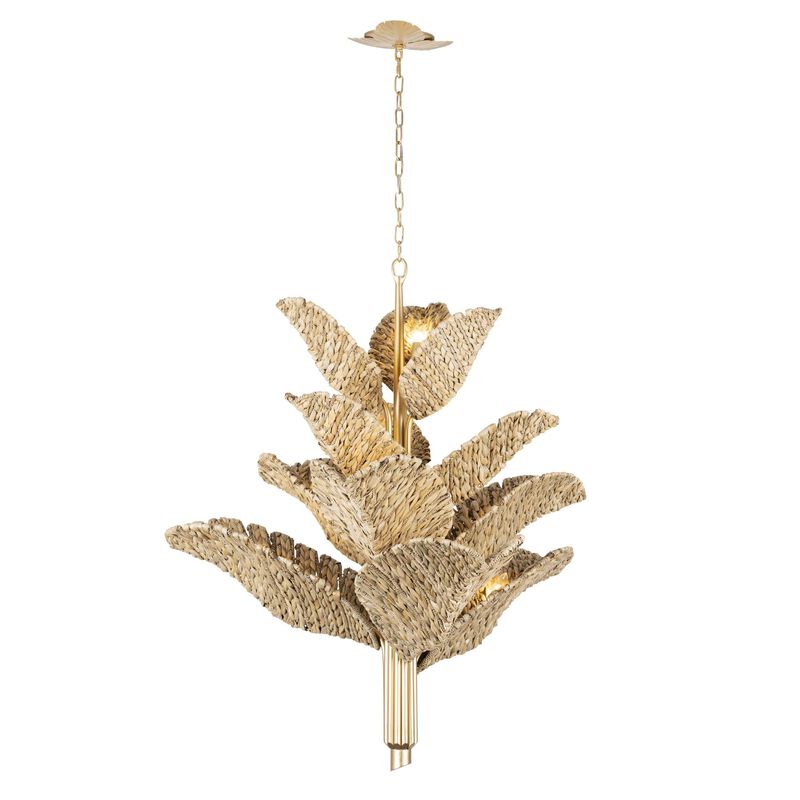 Ron Henderson Banana Leaf Chandelier by Varaluz