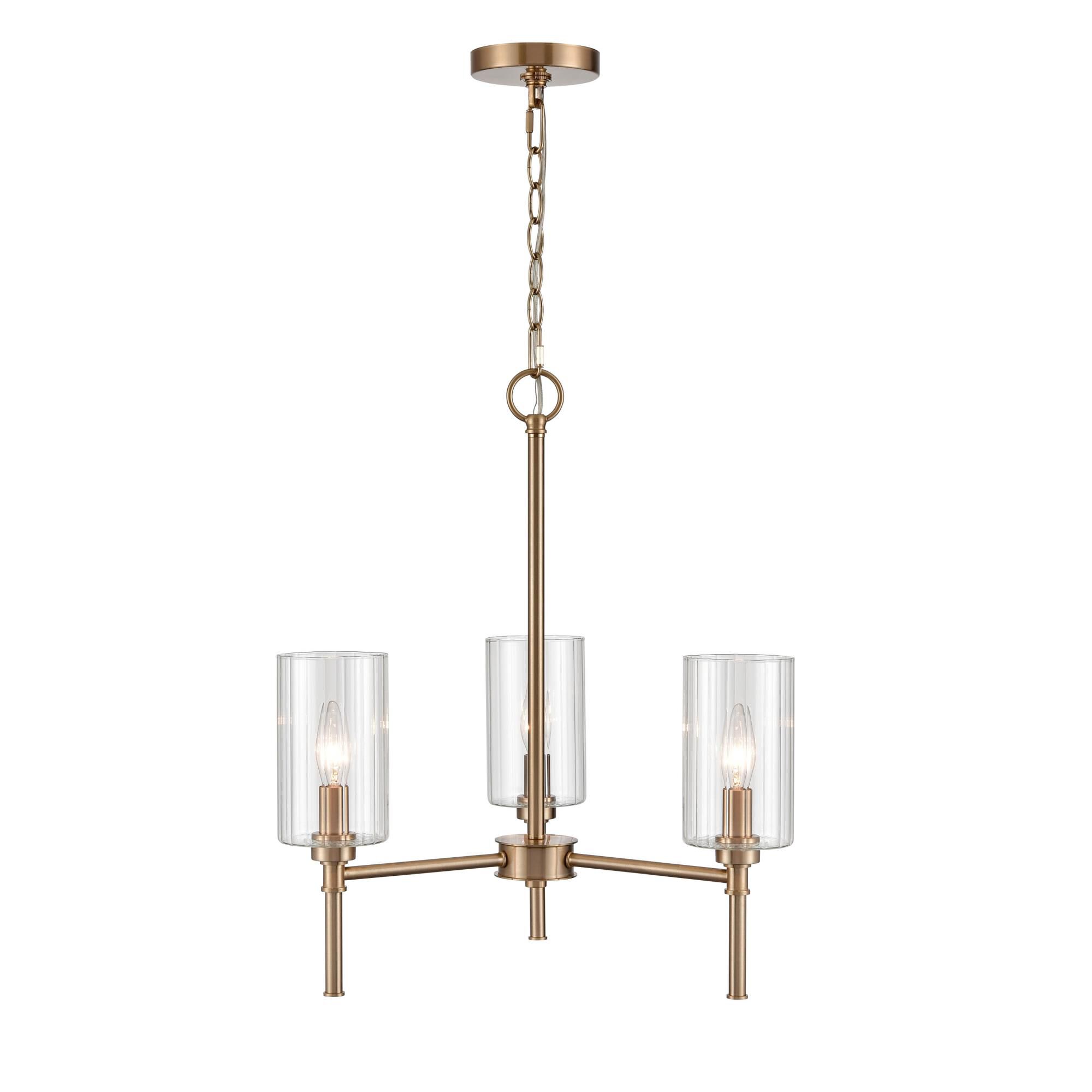 Shown in Modern Gold finish and Clear Beveled glass