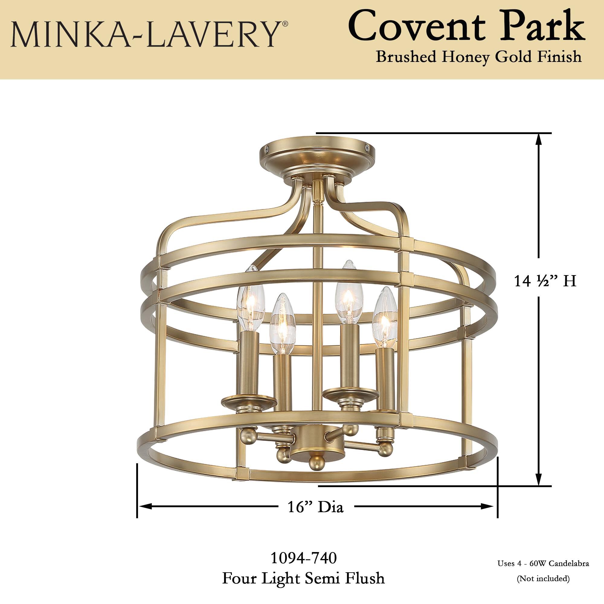 Shown in Brushed Honey Gold finish