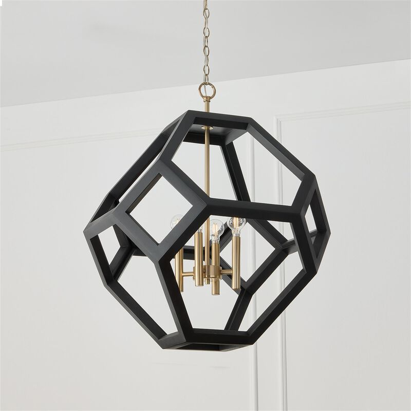 Geo 24 Inch Cage Pendant by Capital Lighting