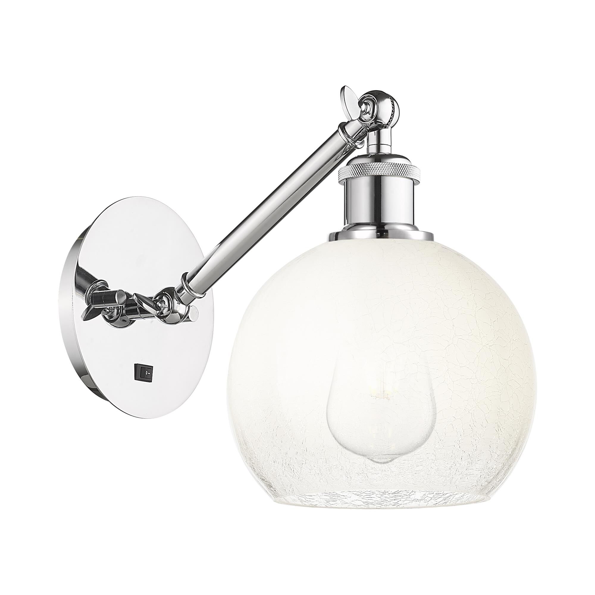 Shown in Polished Chrome finish and Opal glass