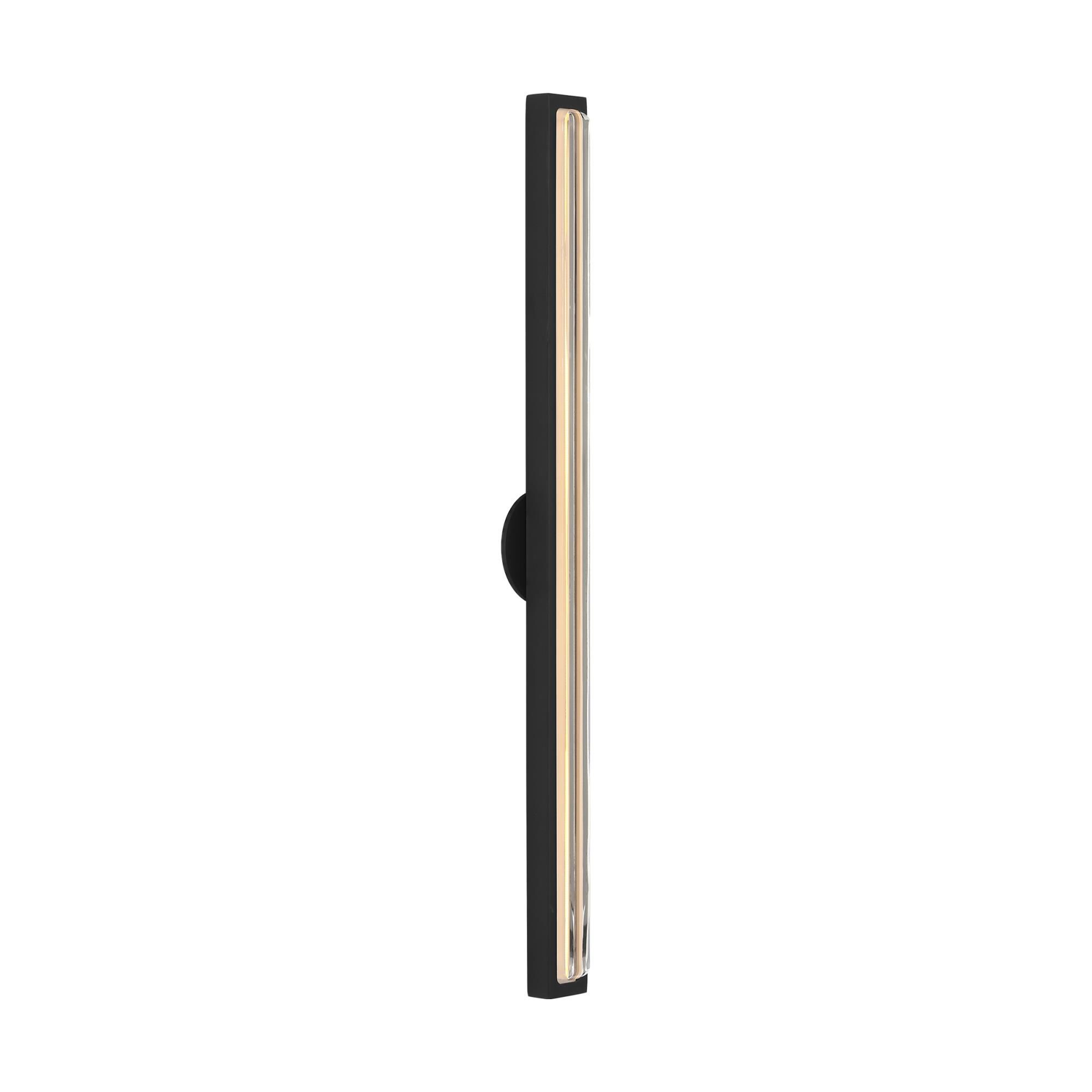 Shown in Nightshade Black finish and Clear Crystal glass