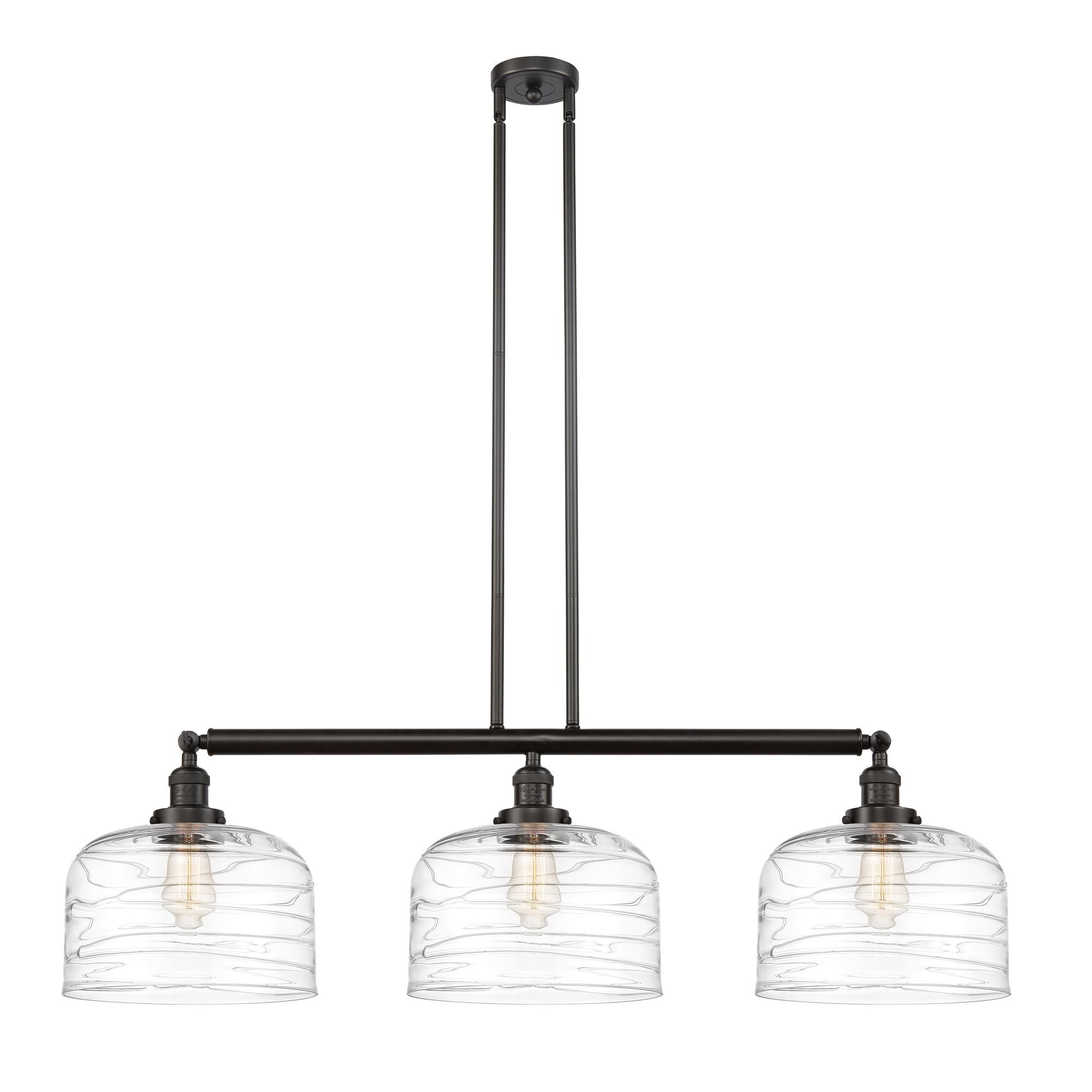 Bruno Marashlian X-Large Bell 42 Inch 3 Light Linear Suspension Light by Innovations Lighting