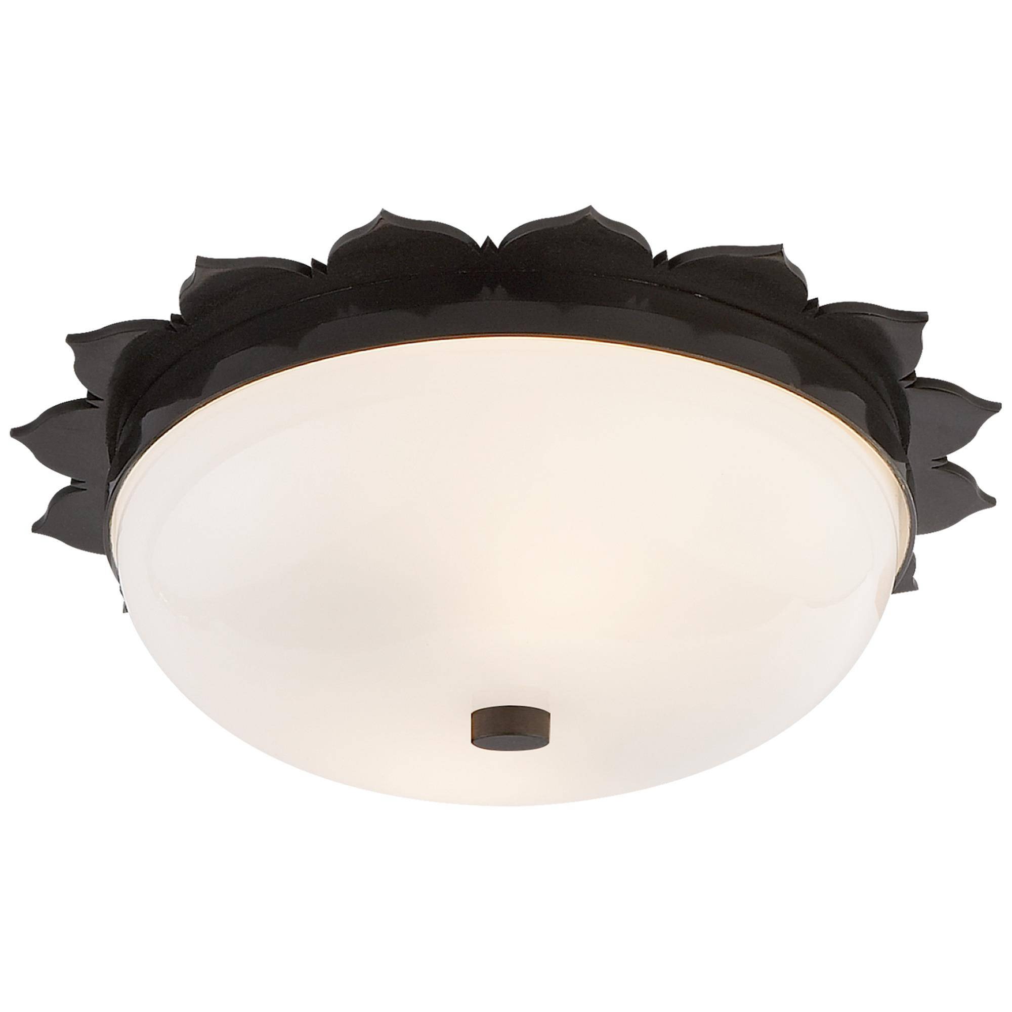 Shown in Gun Metal finish and White glass