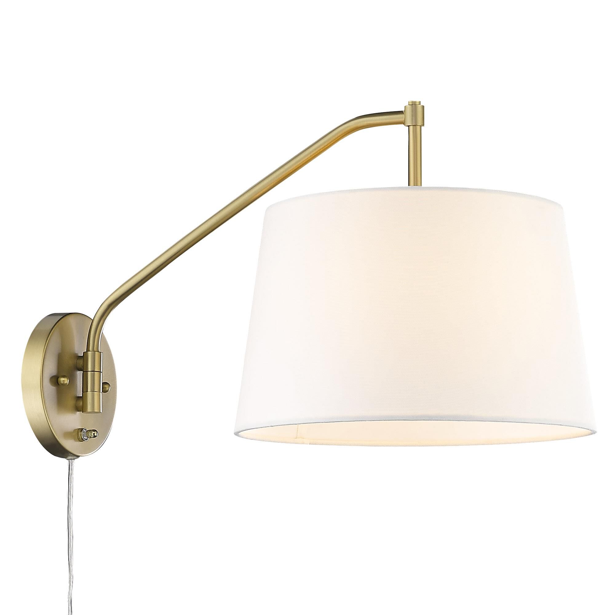 Ryleigh 19 Inch Wall Swing Lamp by Golden Lighting