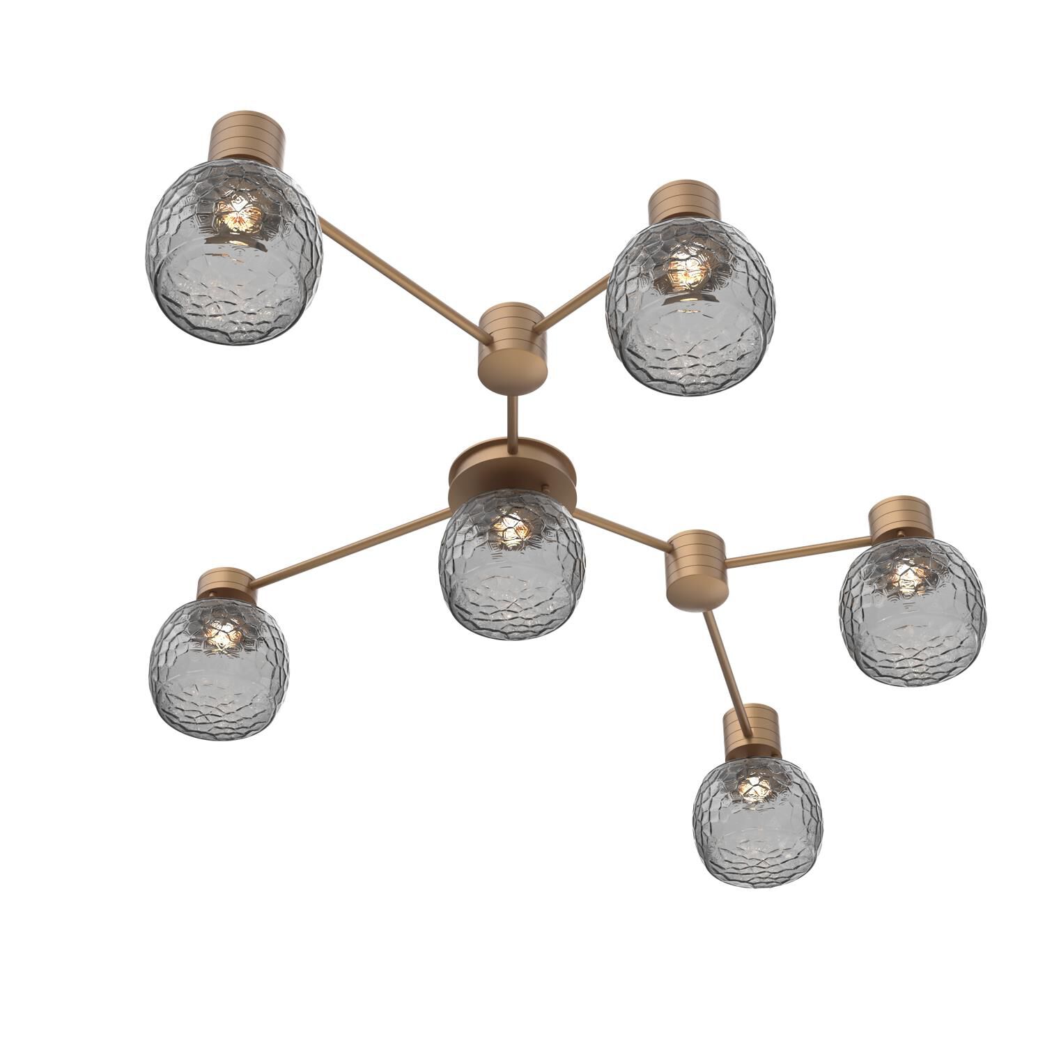 Shown in Novel Brass finish and Smoke glass