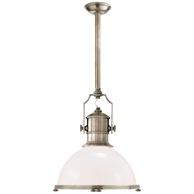 Visual Comfort Signature Collection Chapman & Myers Country Industrial 19 Inch Large Pendant