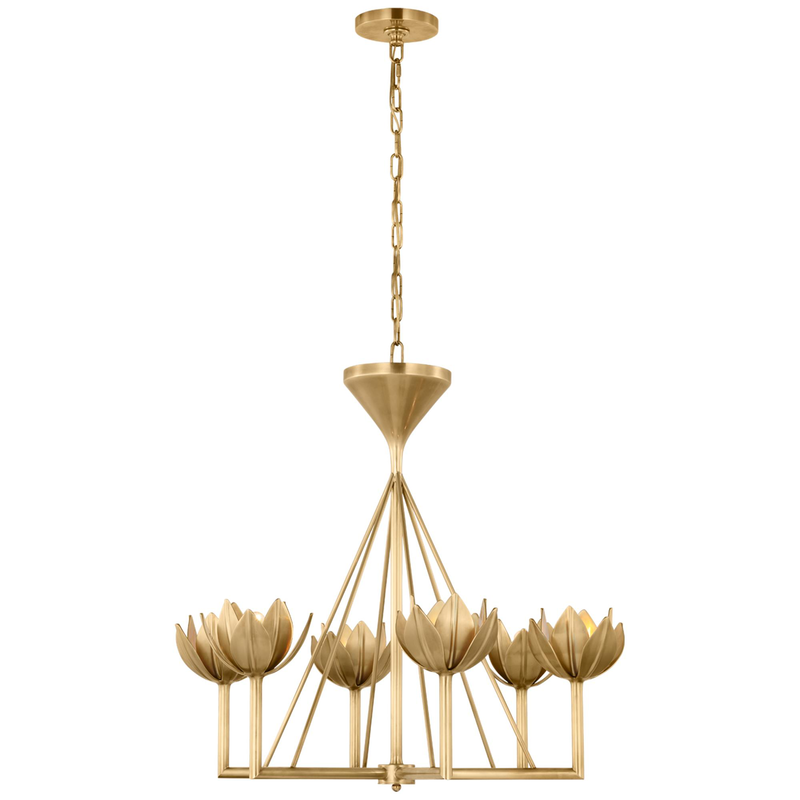 Julie Neill Alberto 28 Inch 6 Light LED Chandelier by Visual Comfort Signature Collection